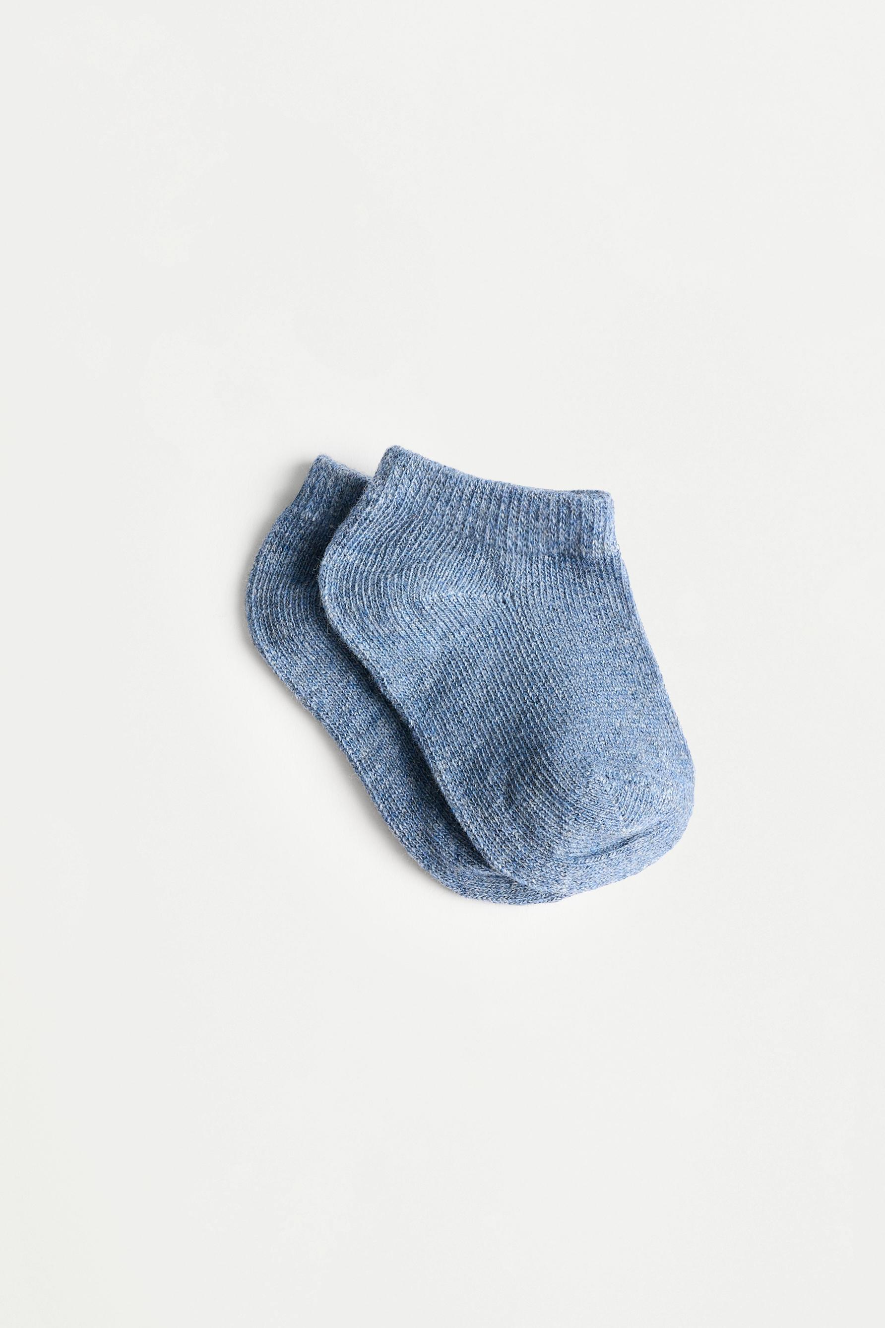 Ankle socks (Pack 10) — BLUE/WHITE
