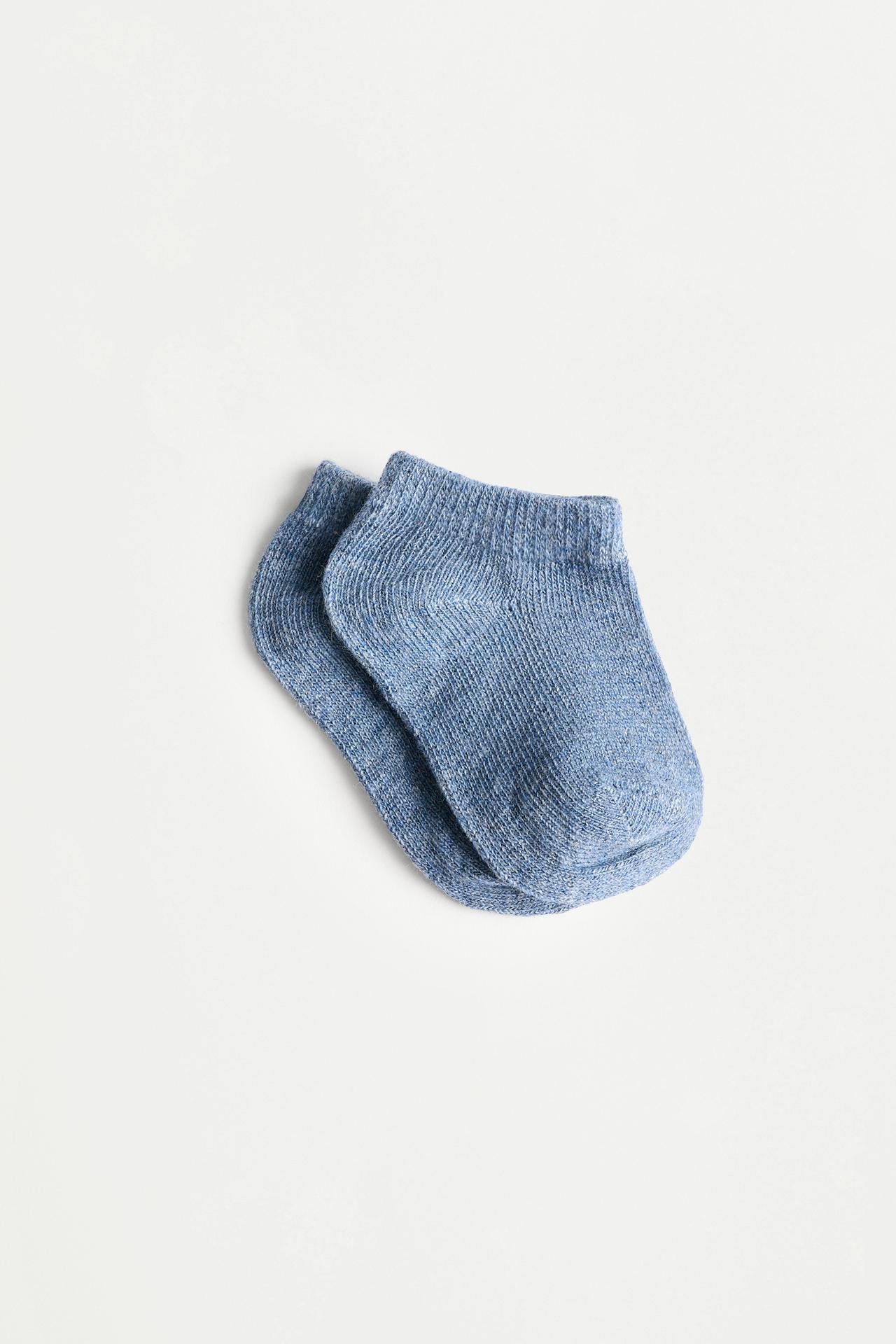 Ankle socks (Pack 10) — BLUE/WHITE