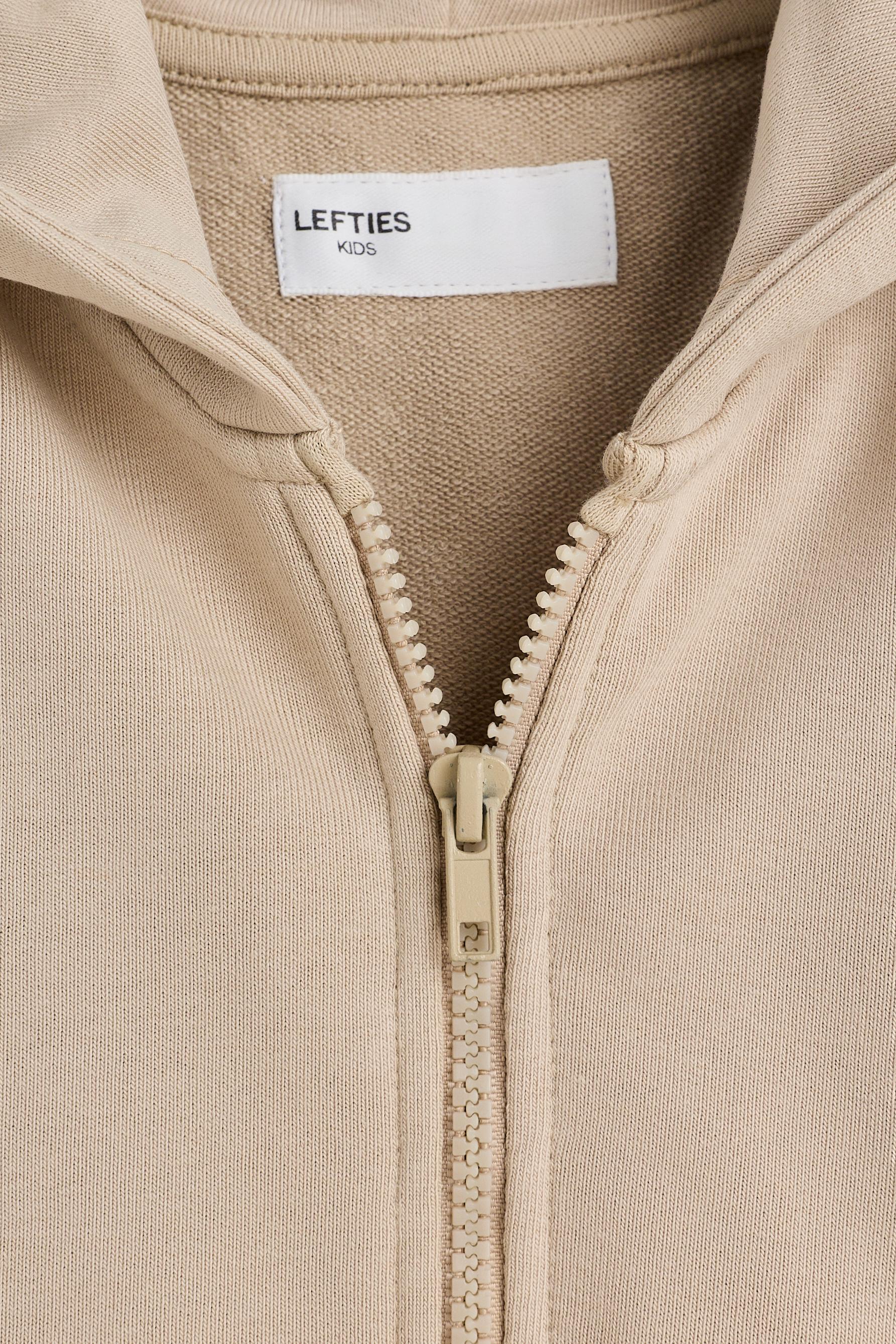 Zip-up sweatshirt — SAND