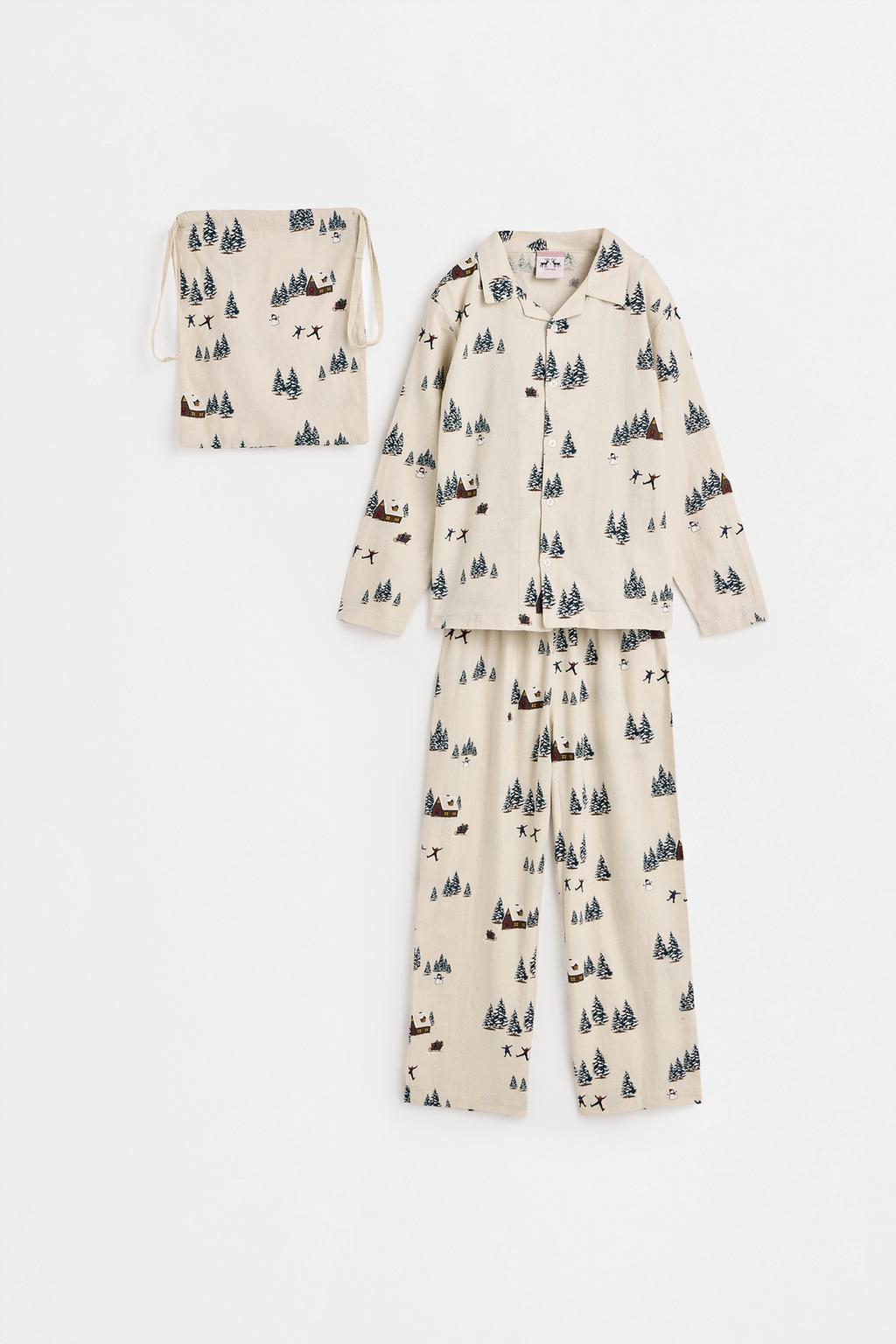 Kids | Forest shirt-style pyjamas