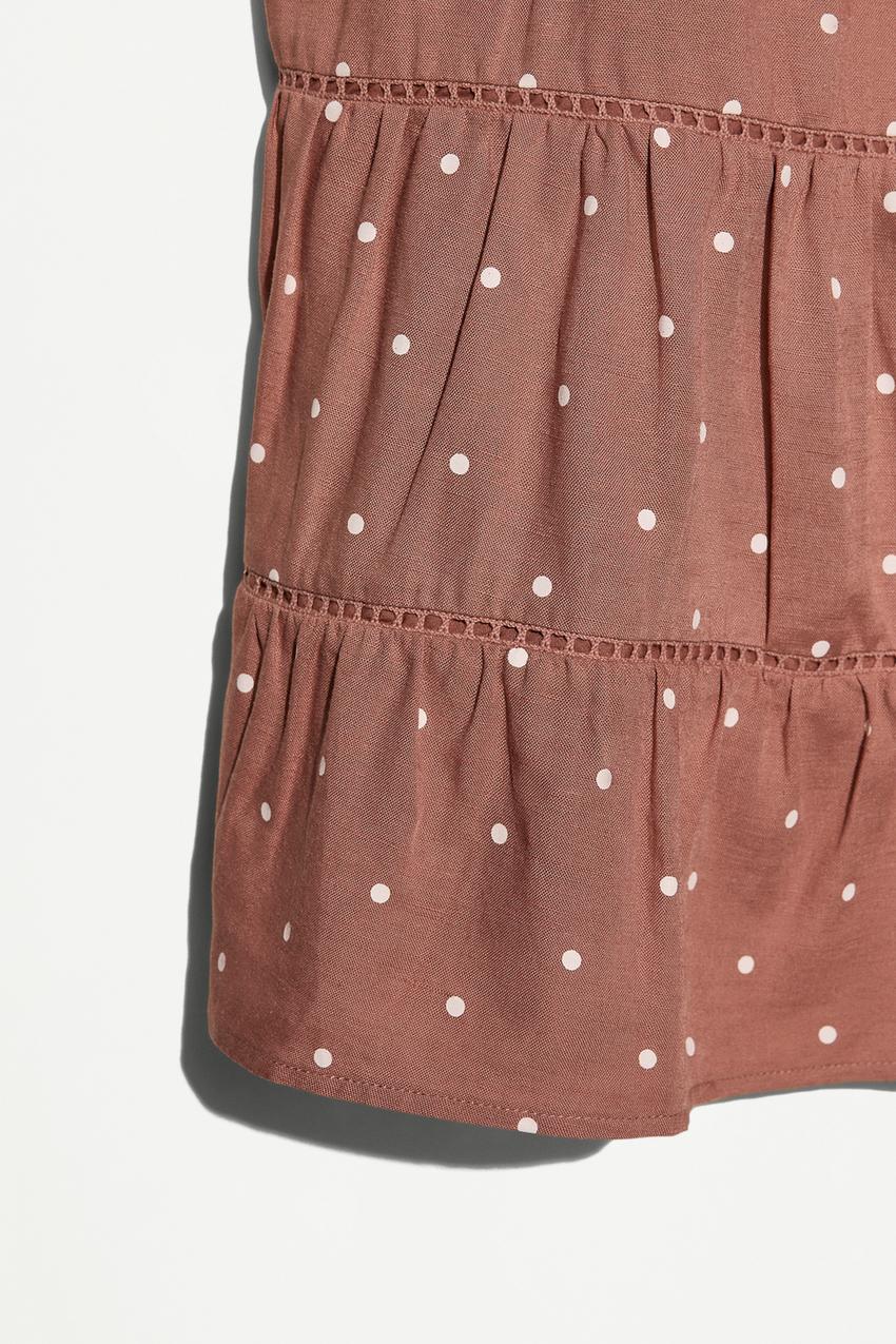 princess polly baby blue dress Nellie Mini Dress Brown Polka Dot