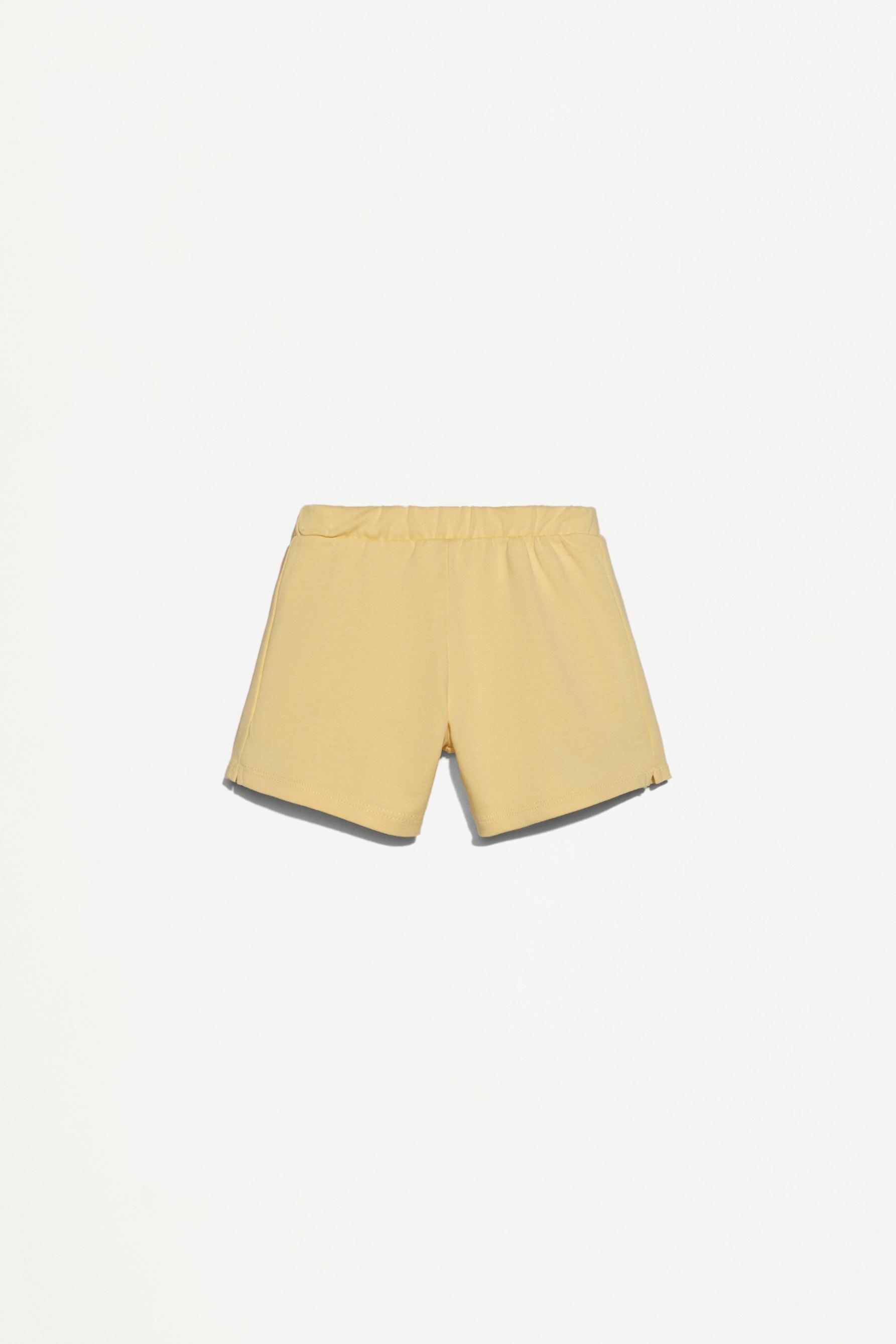 Heavy jersey T-shirt and Bermuda shorts set — MID YELLOW