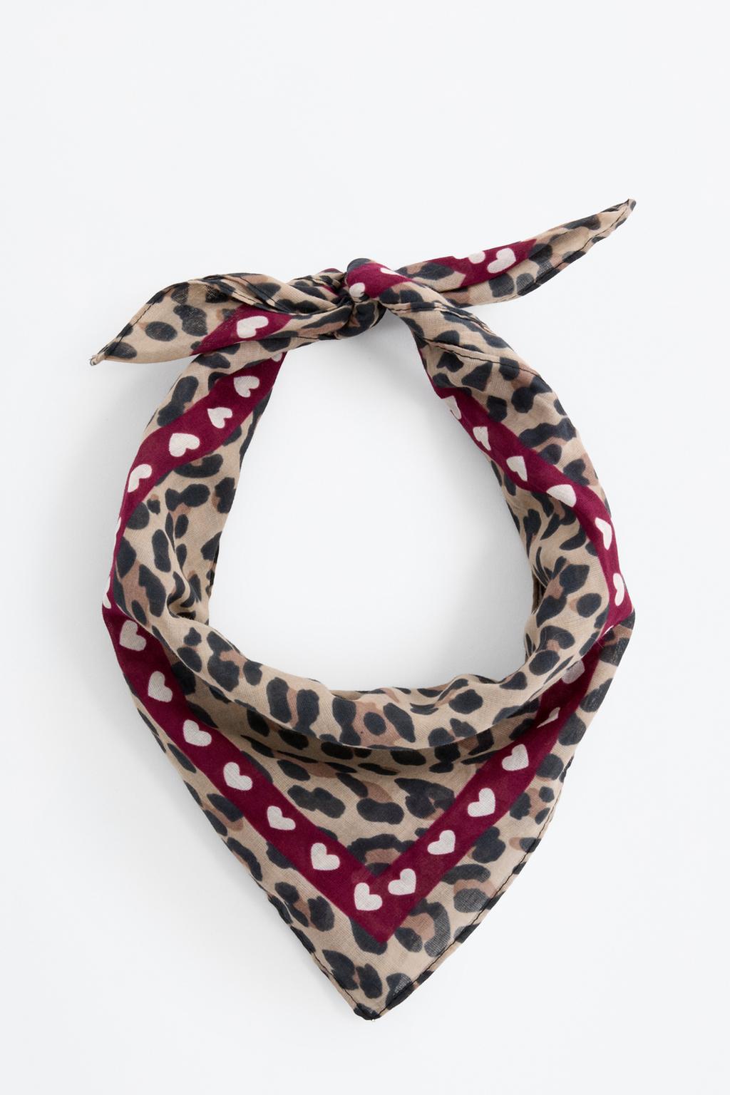 Bandana com animal print