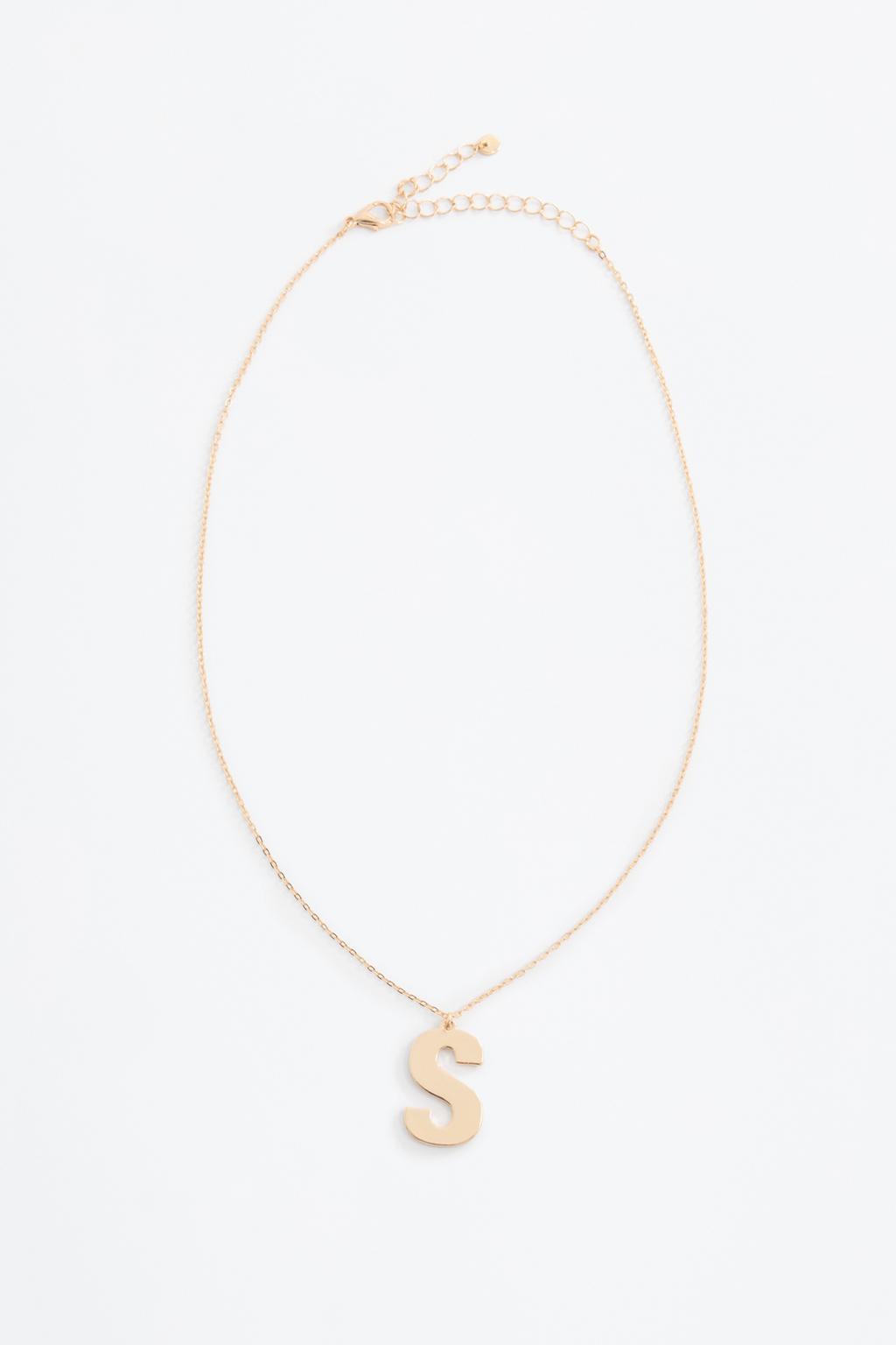 Letter S necklace