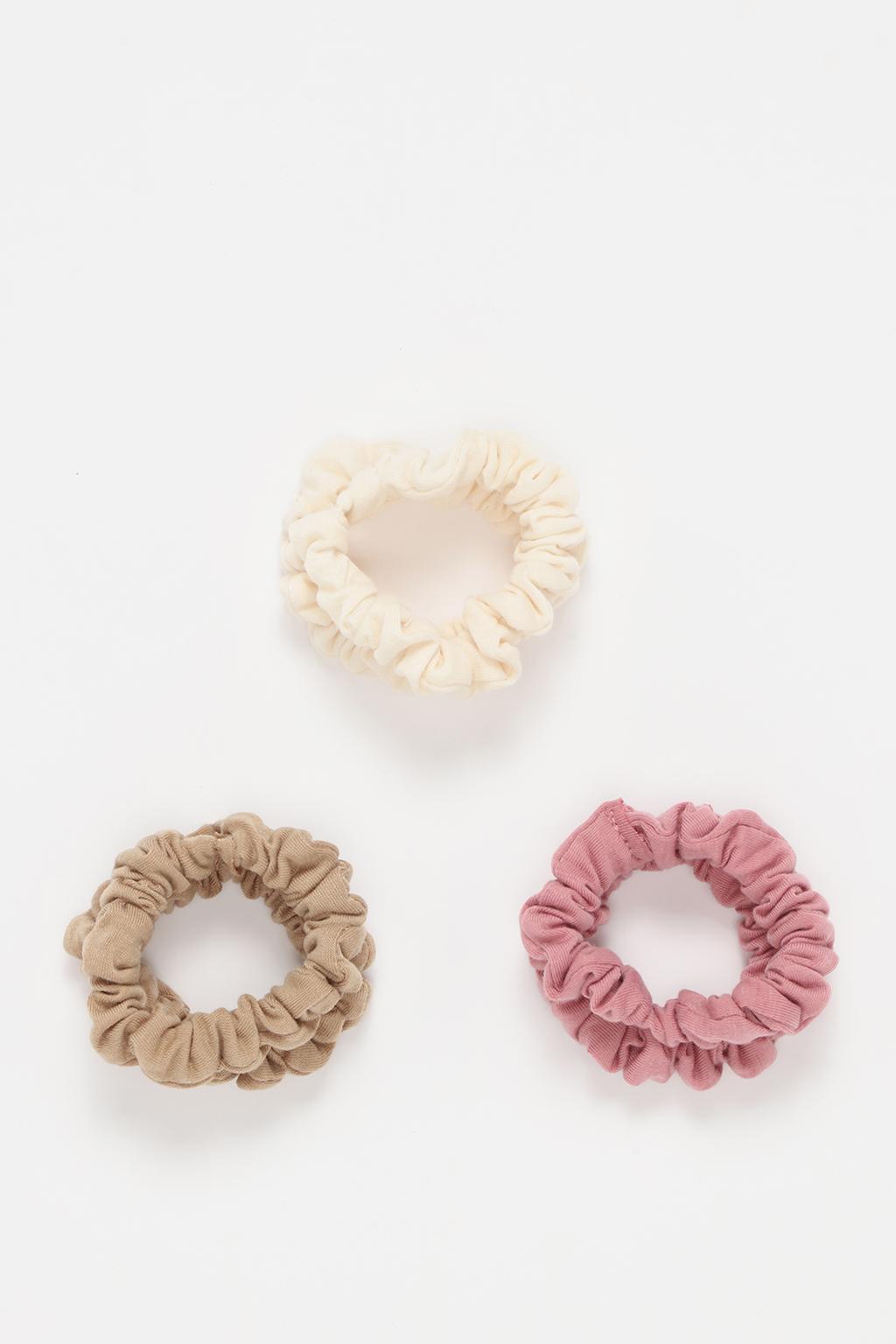 Pack of 5 plain scrunchies