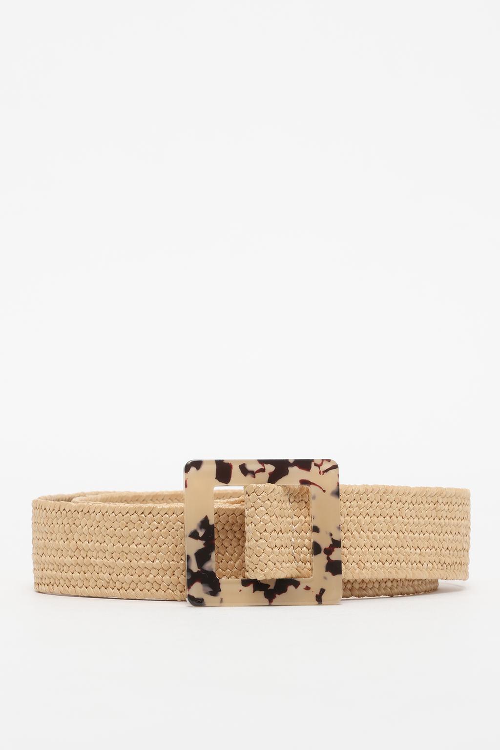 Raffia belt