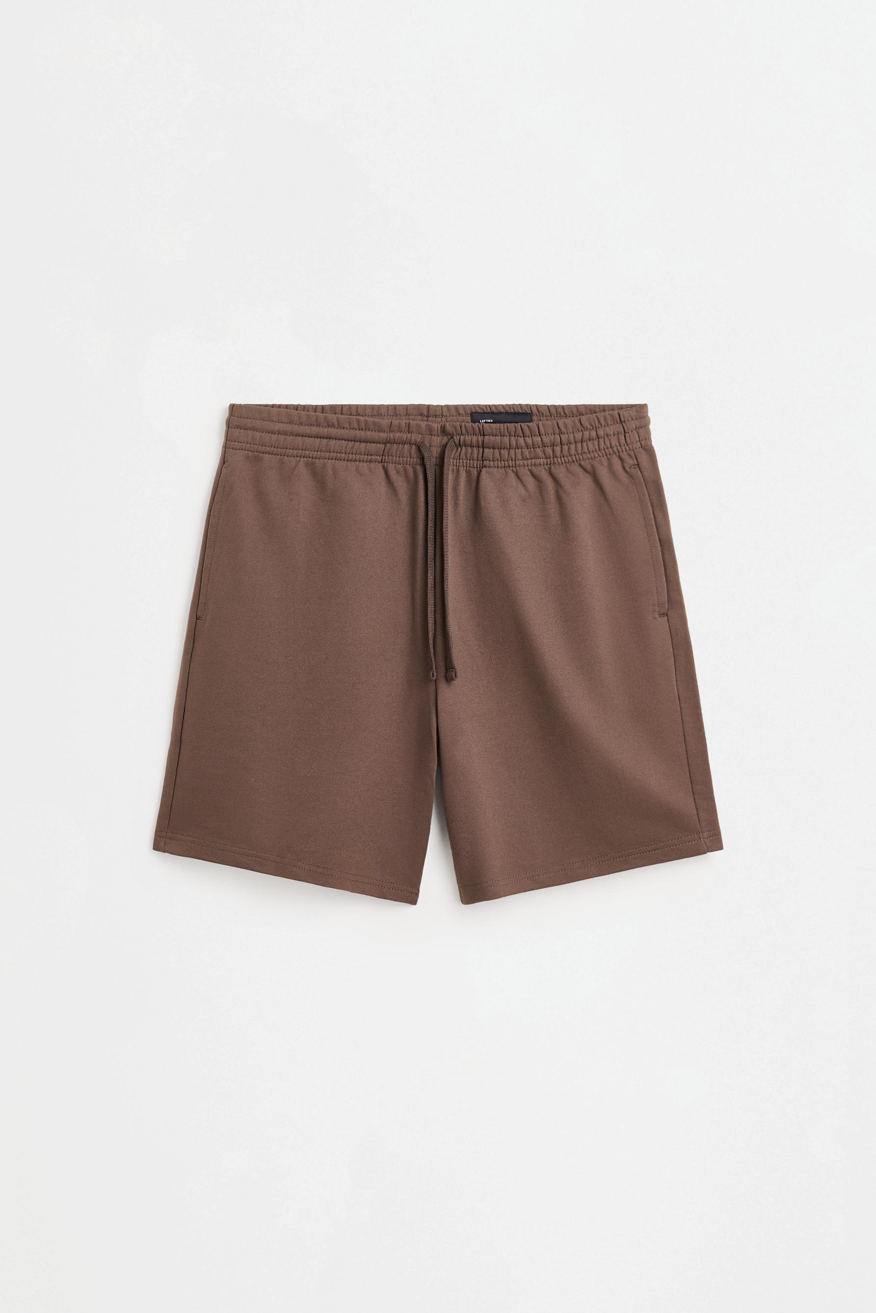 Basic tracksuit Bermuda shorts — BROWN