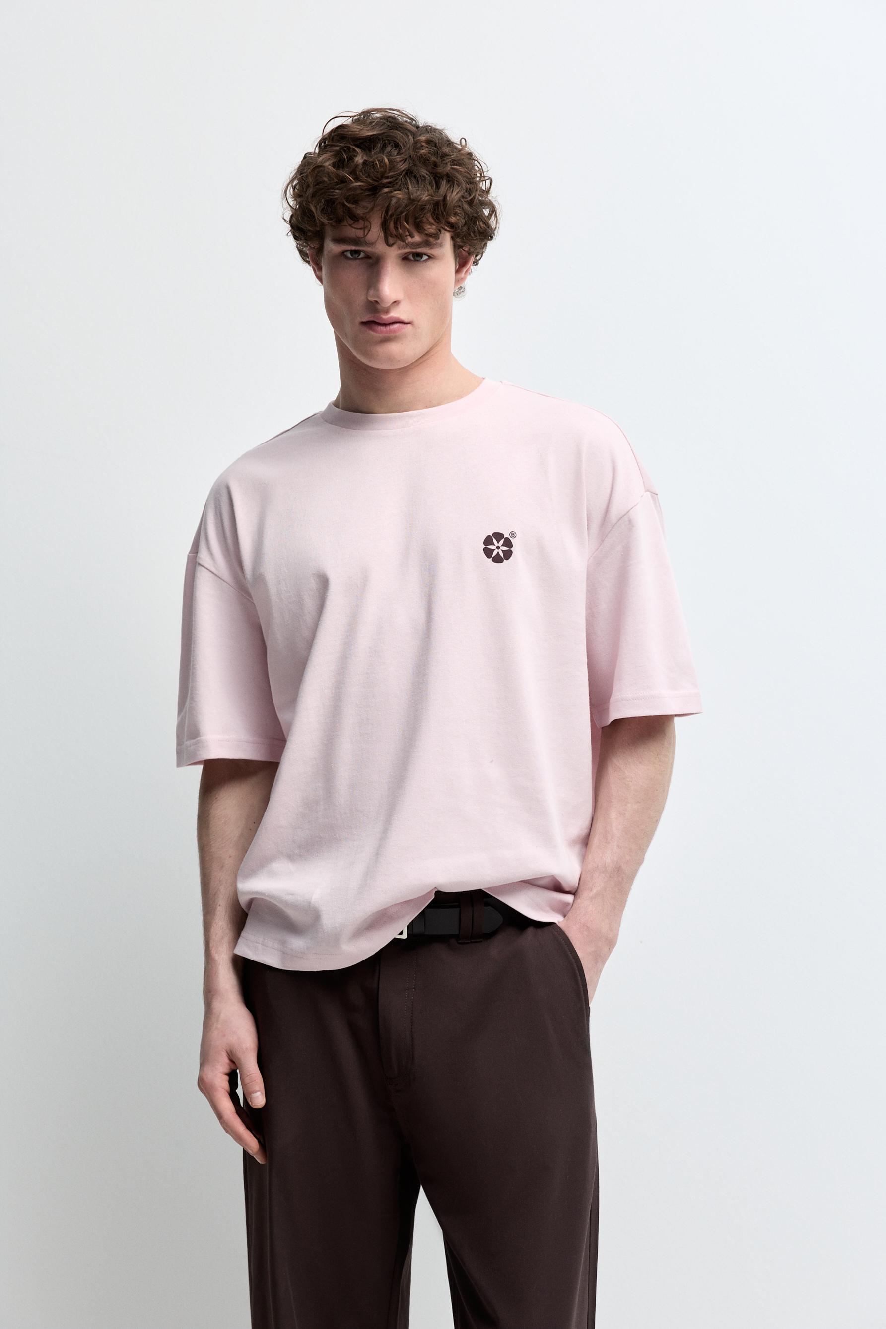 Camiseta relaxed bordado texto