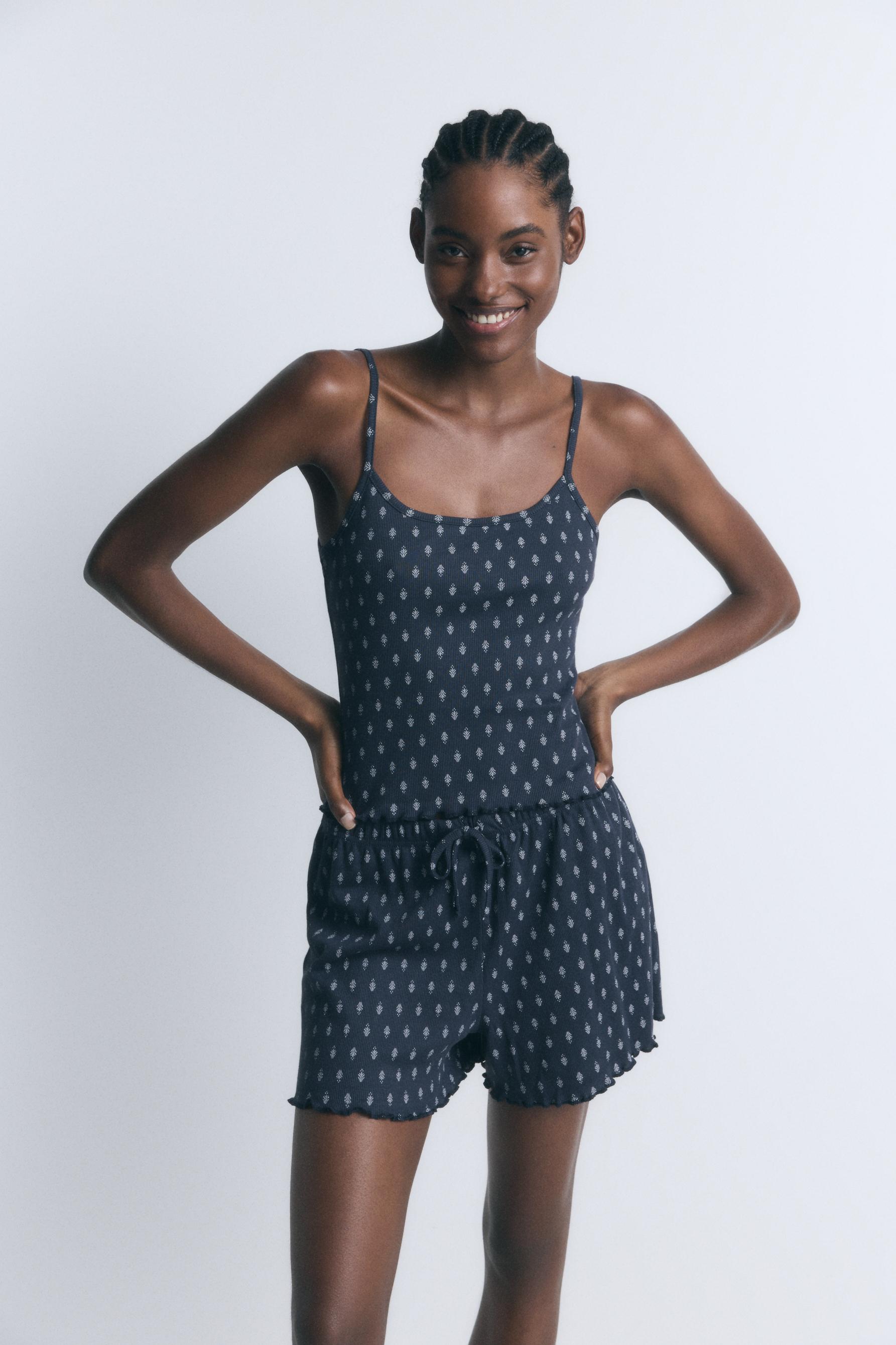 Camiseta pijama tirantes ondas