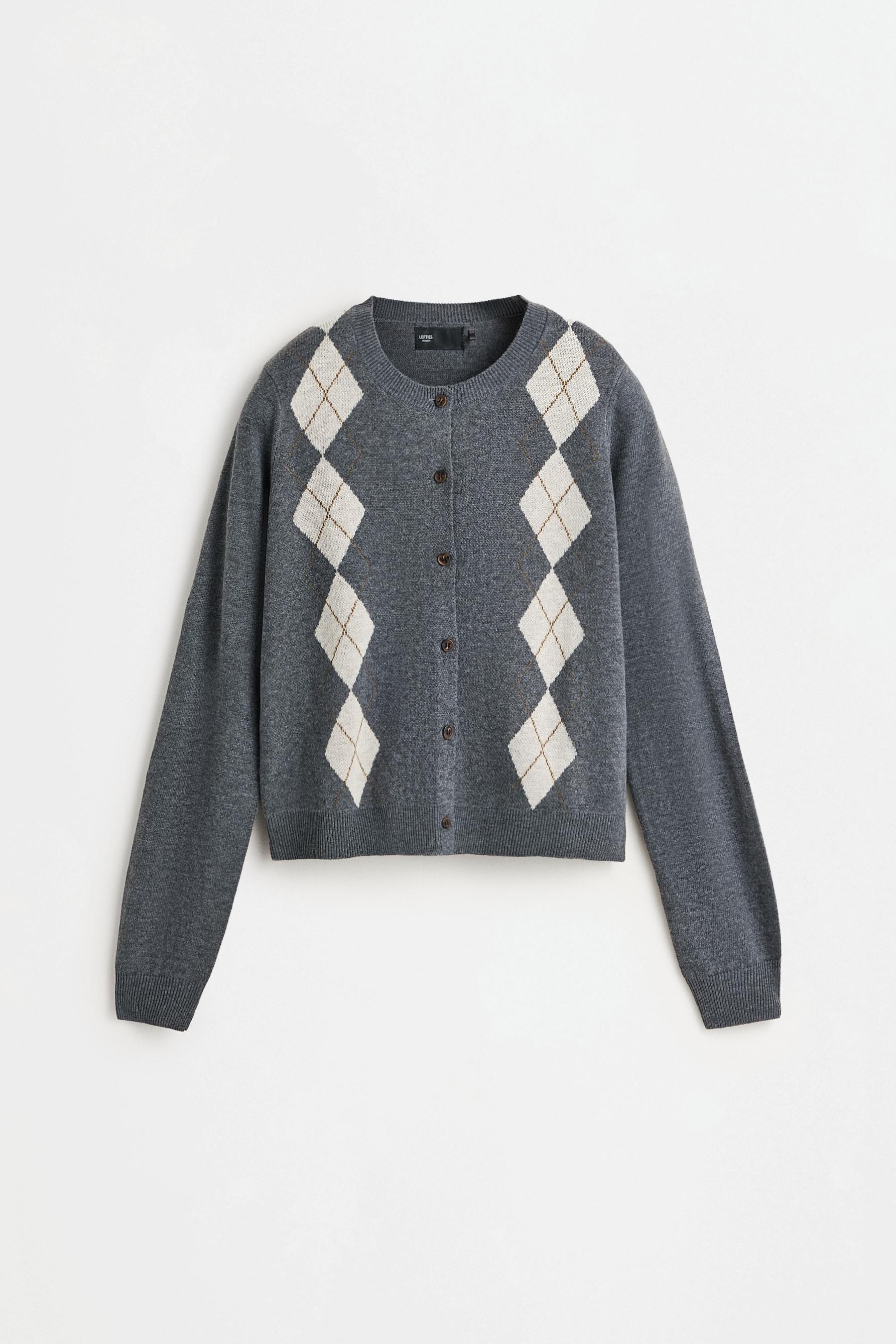 Chaqueta punto rombos