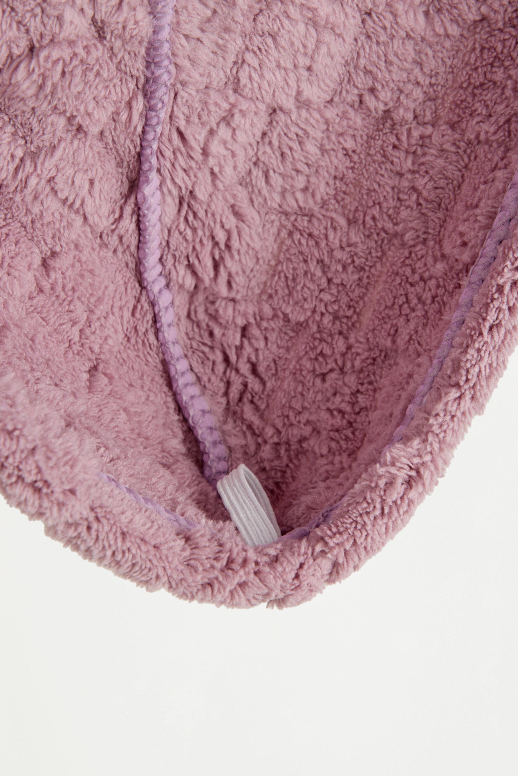 Hair towel turban — CHALK PINK
