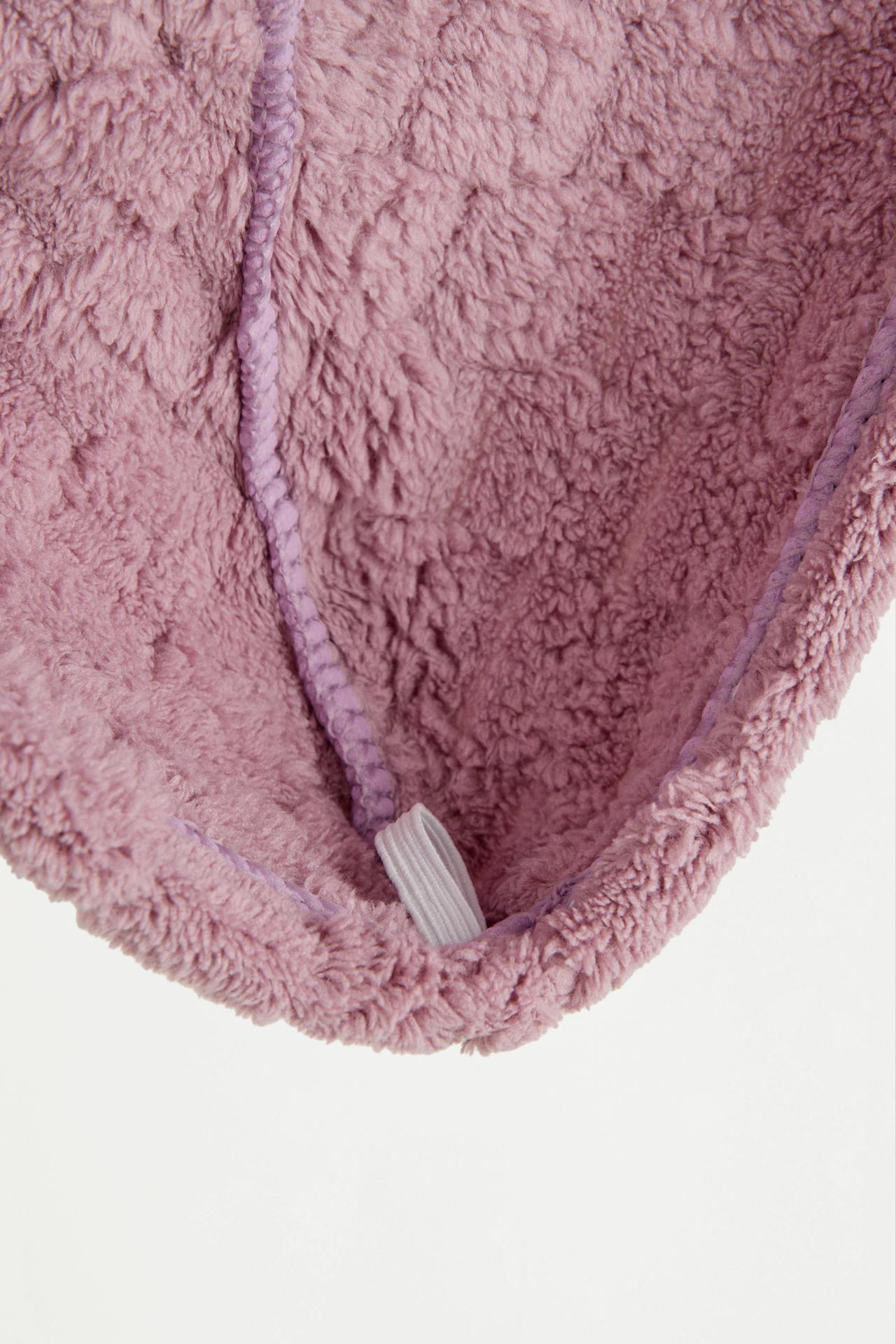 Hair towel turban — CHALK PINK