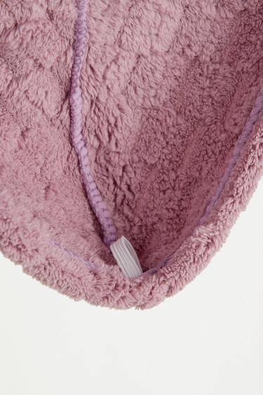 Hair towel turban — CHALK PINK 4