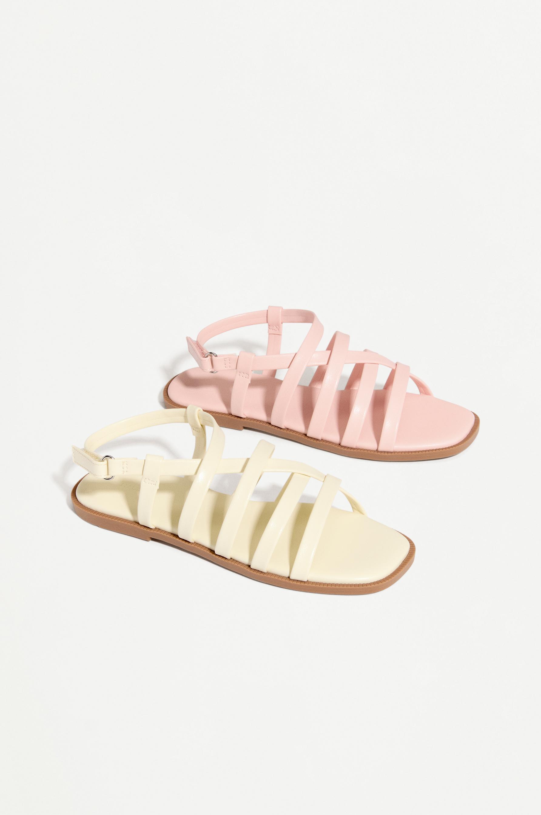 Strappy sandals — ORANGE