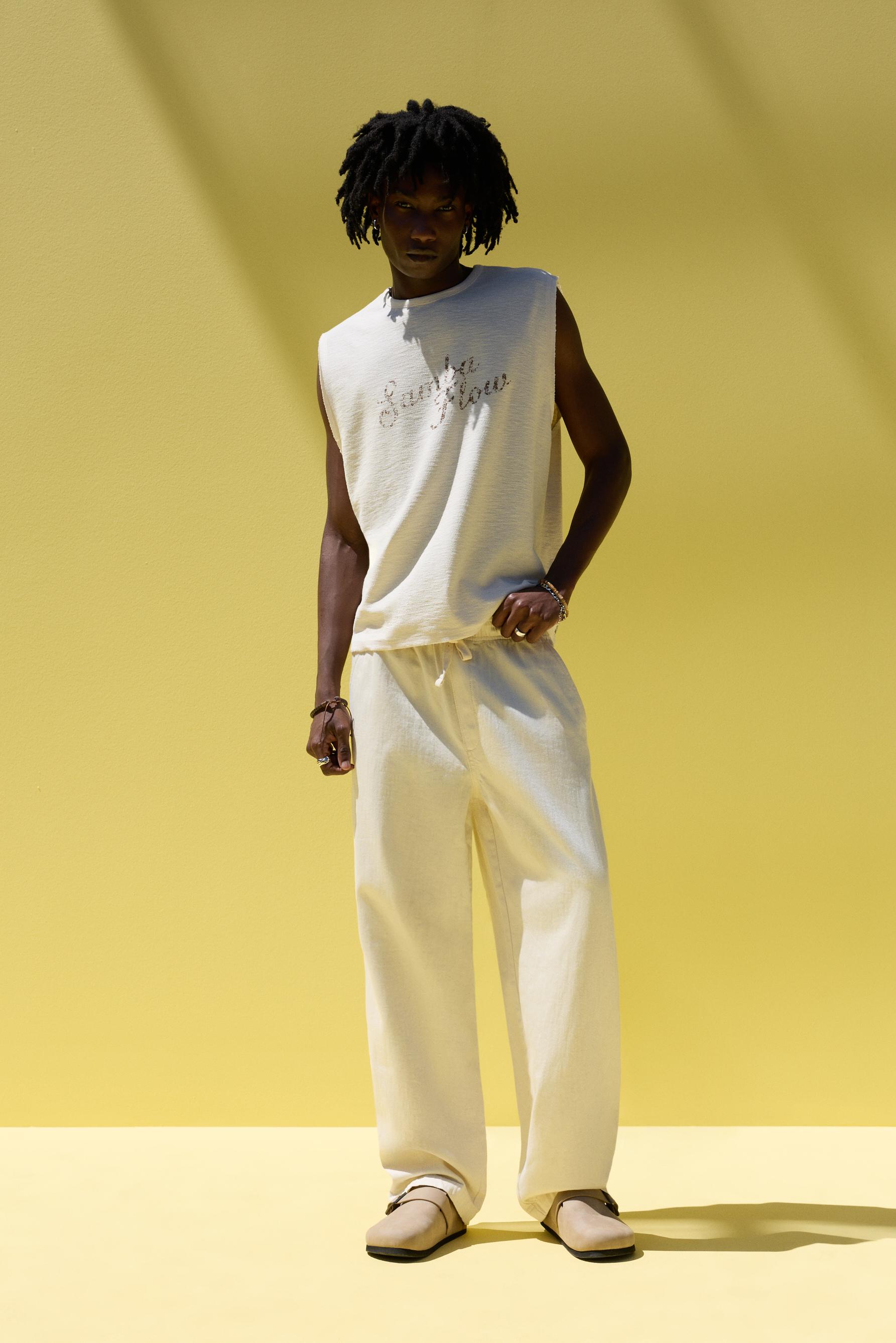 Baggy jogger jeans — ECRU