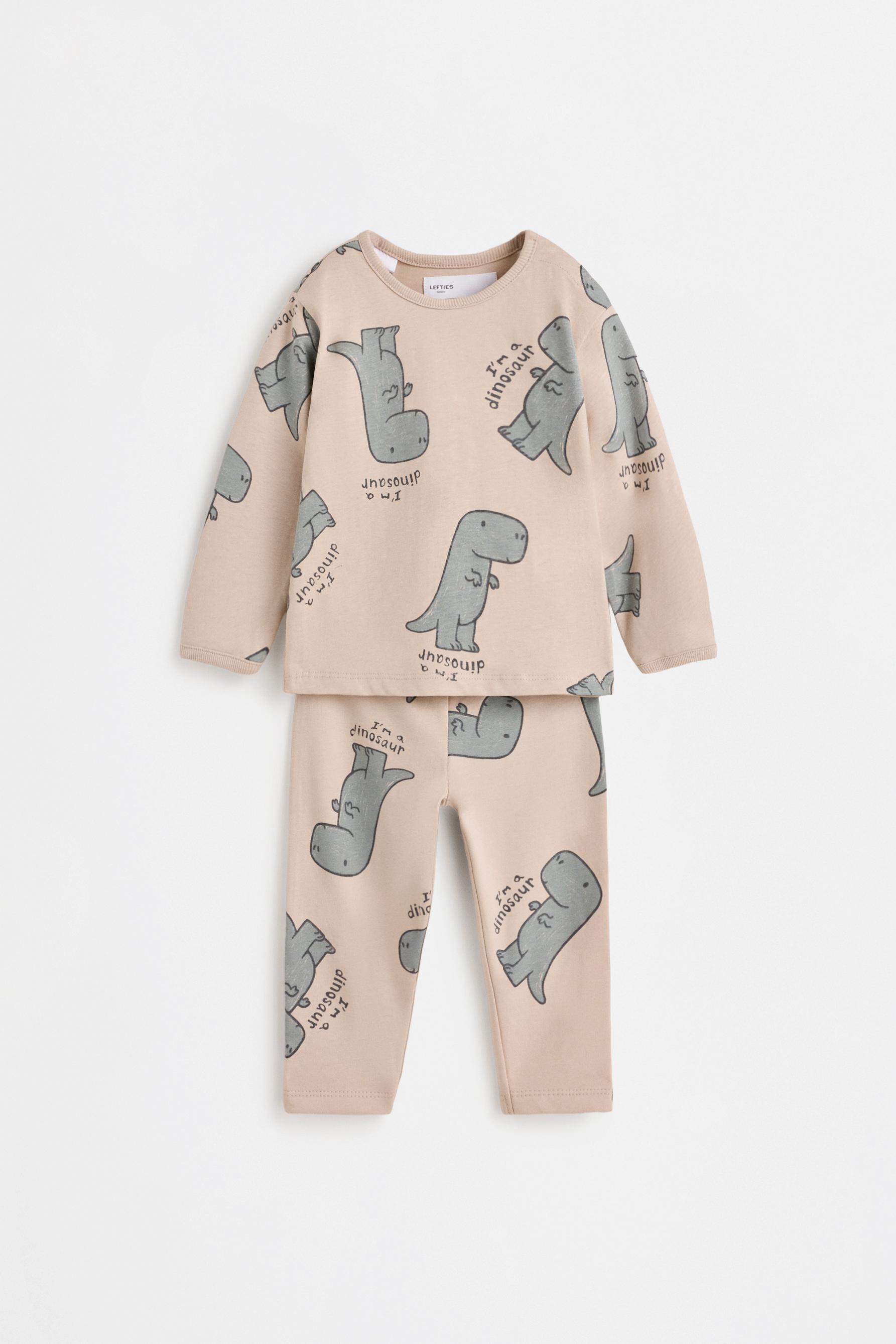 Bear print co-ord — BEIGE