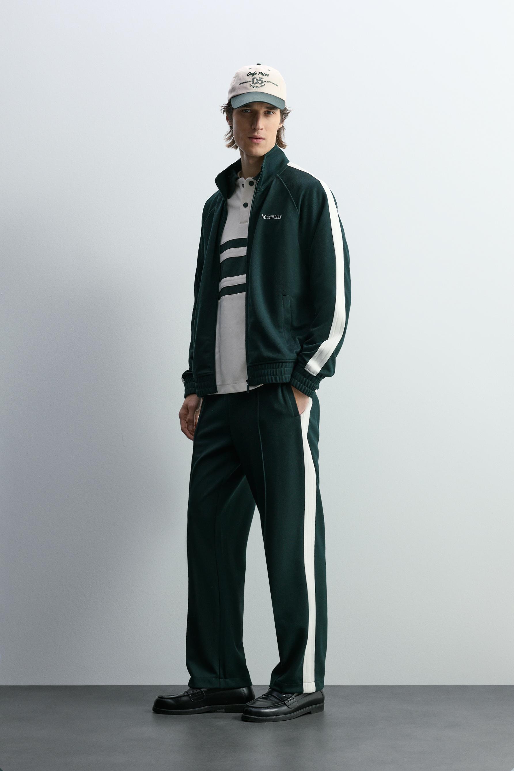 Pantalón interlock bandas