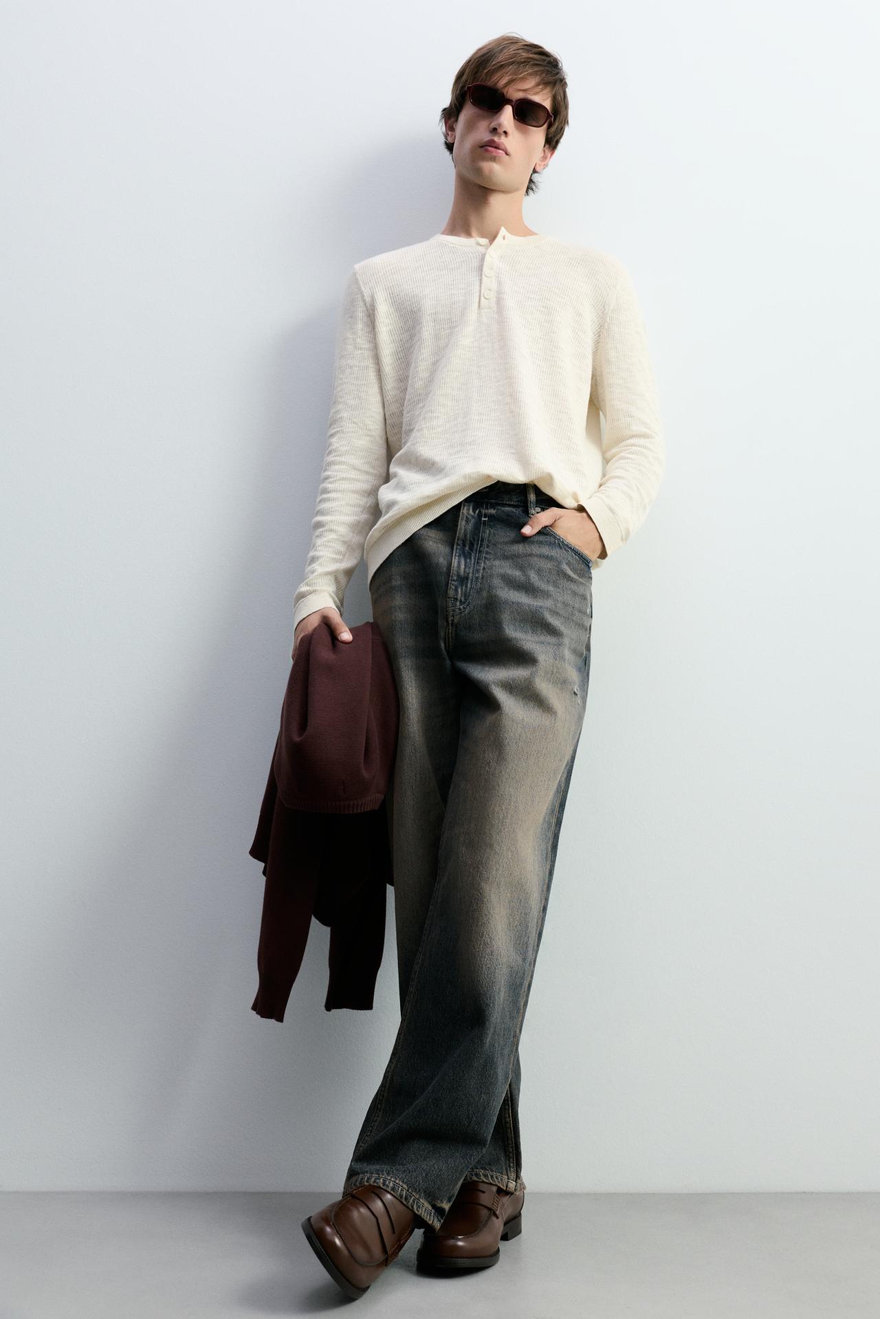 Baggy jeans — FADED PETROL BLUE