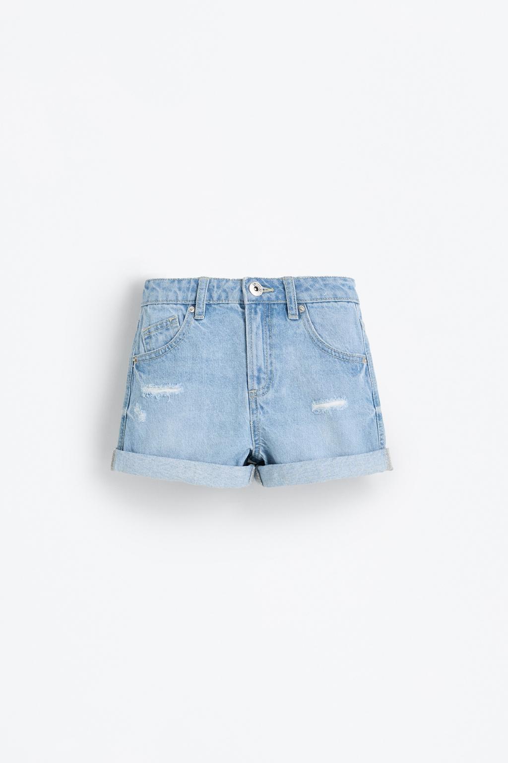Short denim mom