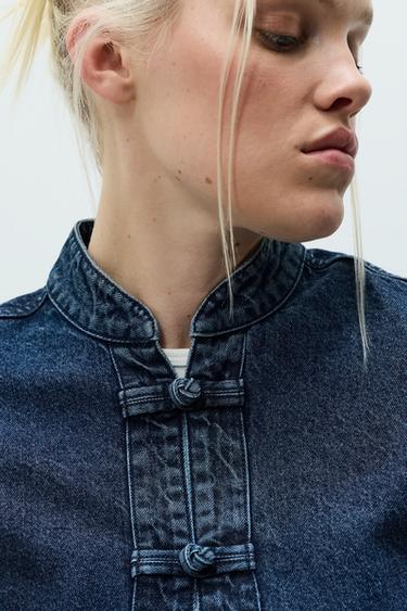Toggle denim jacket — INDIGO 4