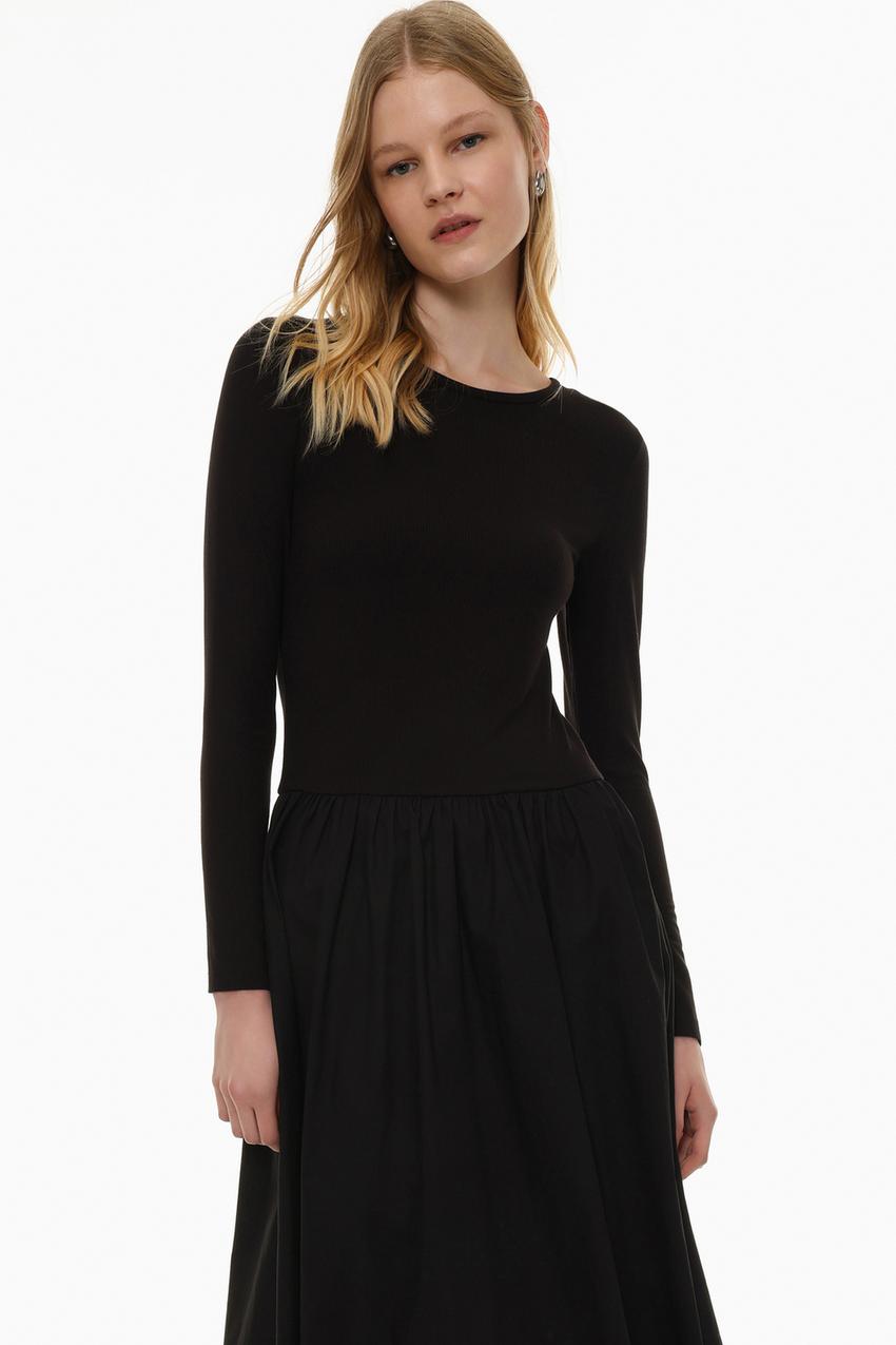 Vestido combinado popelín Camisas ROPA Hombre Lefties ESPAÑA