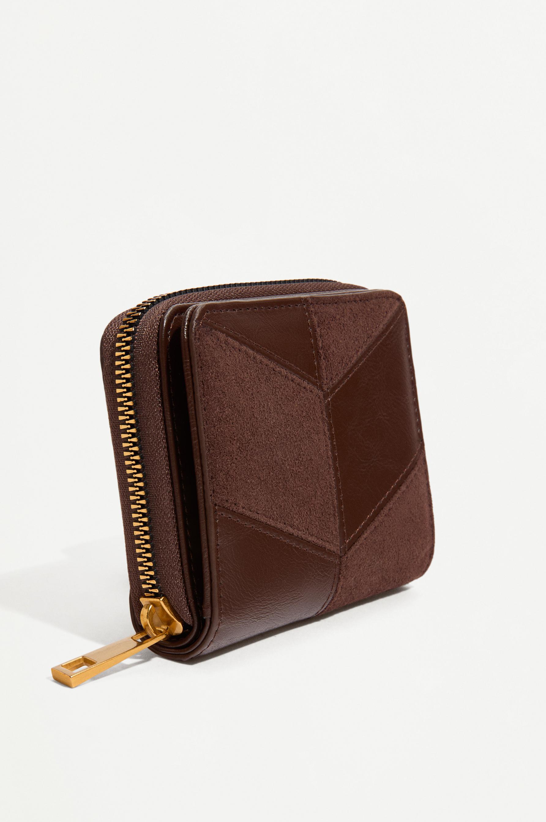 Patchwork wallet — BROWN