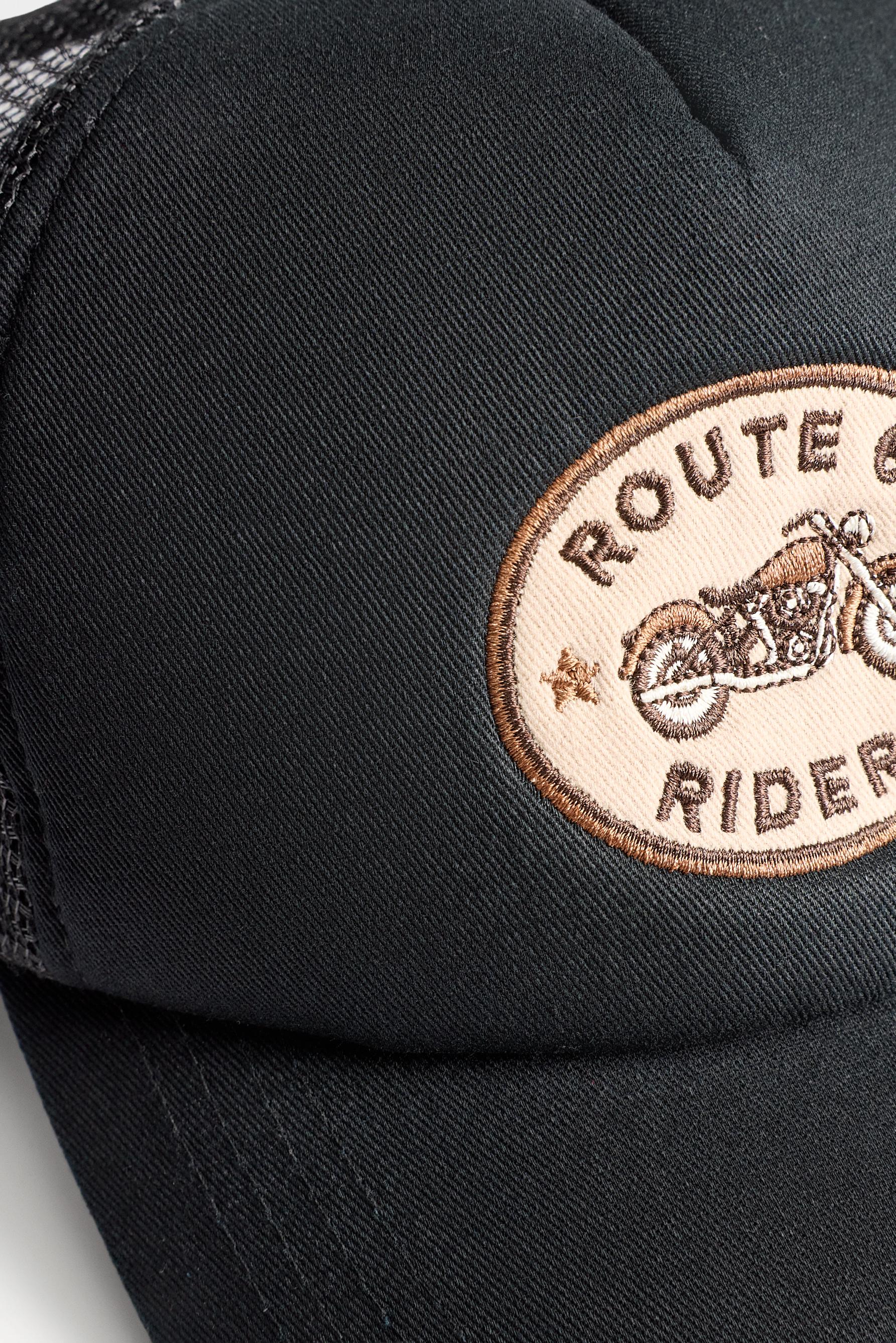 Patch cap — BLACK/ECRU