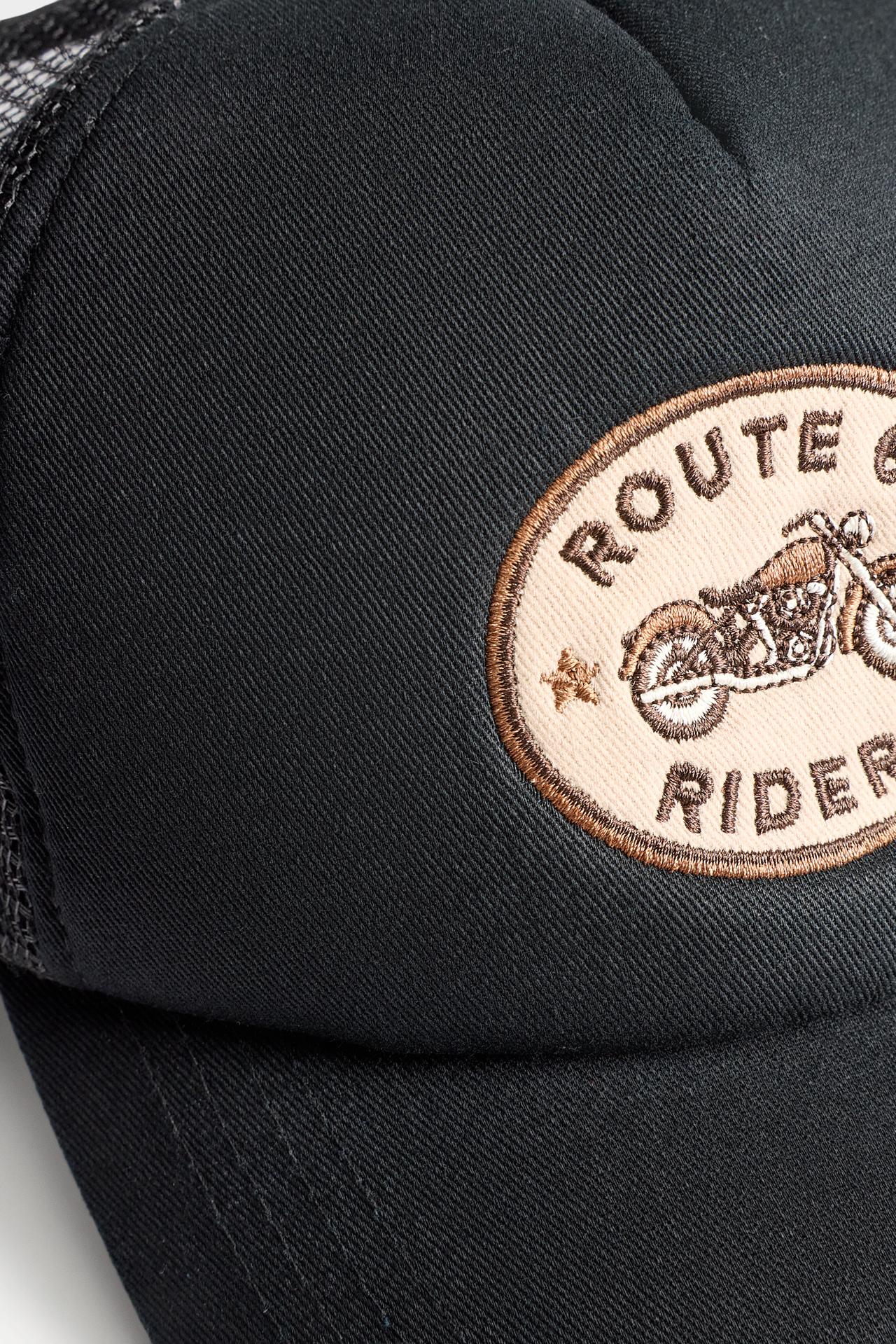 Patch cap — BLACK/ECRU