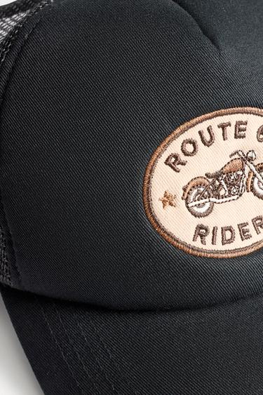 Patch cap — BLACK/ECRU 3