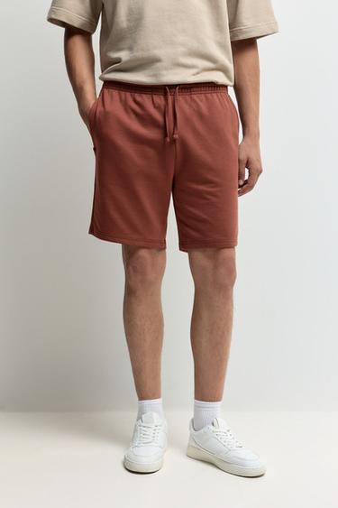 Basic tracksuit Bermuda shorts — RUSSET 2