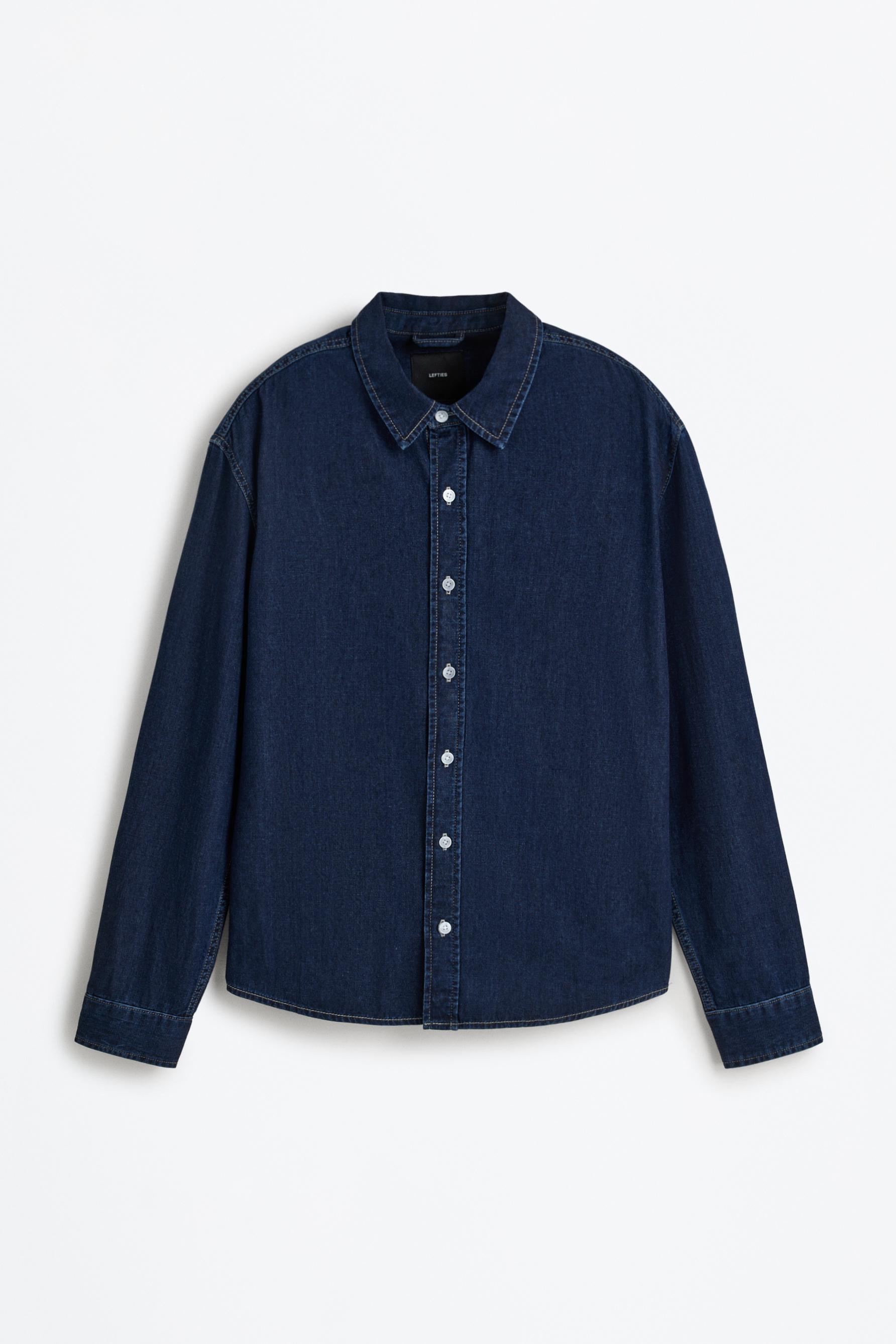 Oversize denim shirt — BLUE