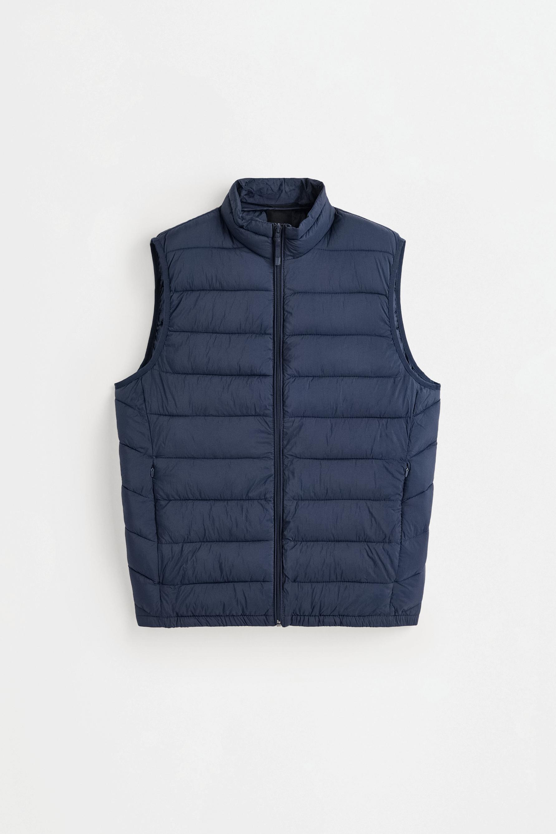 Lightweight quilted gilet — NAVY