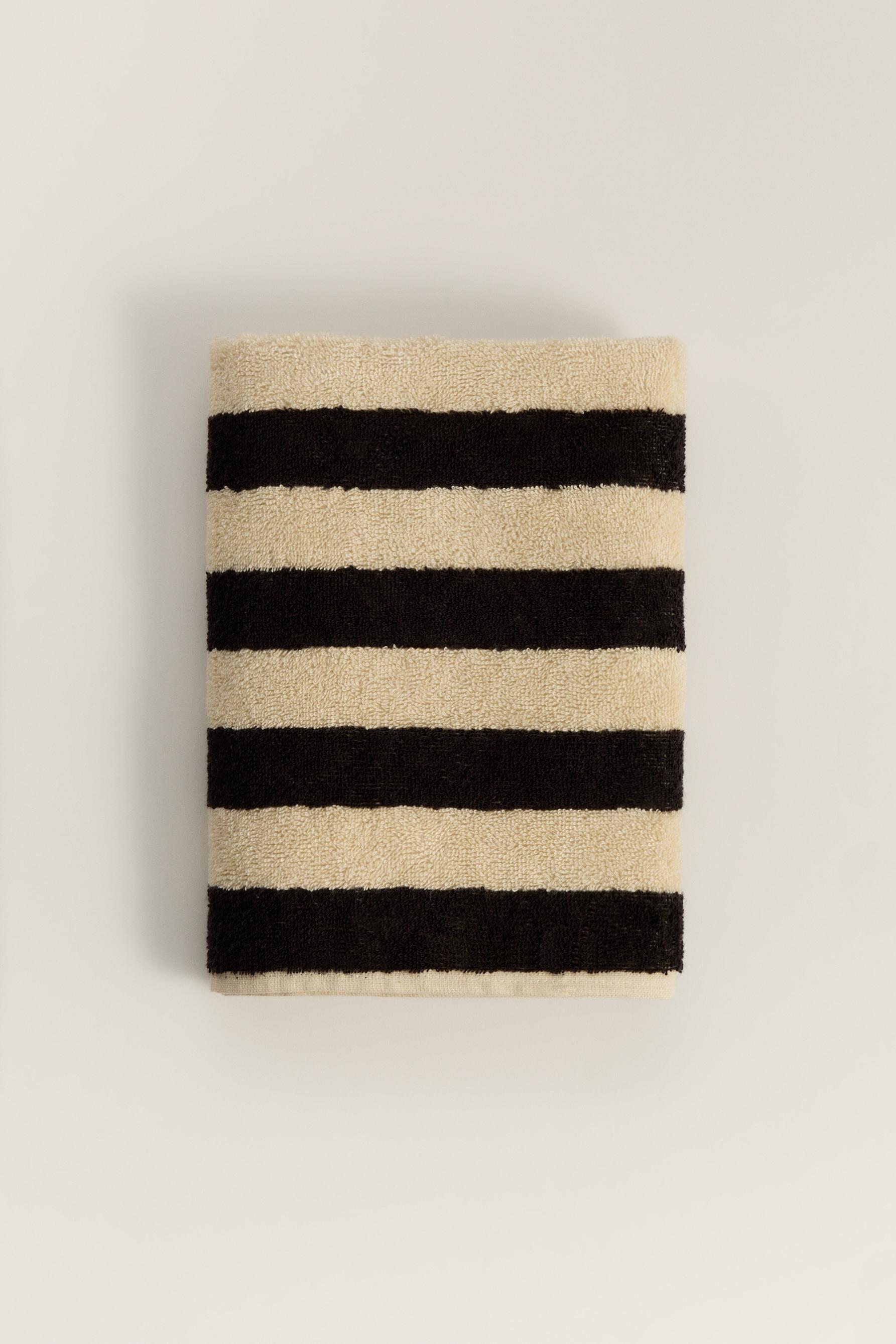 Toalla de manos rayas 500 g/m²