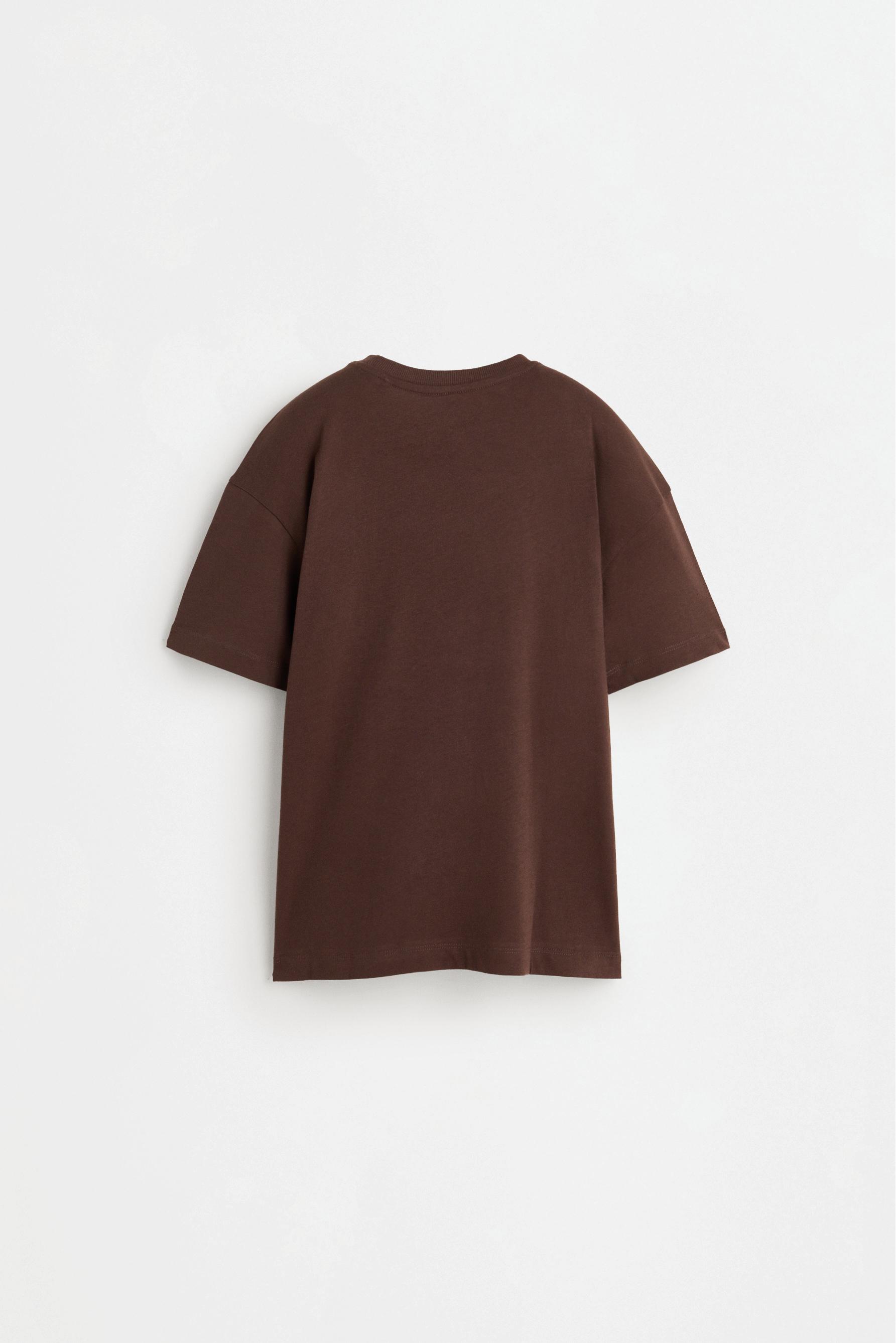 Printed T-shirt — CHOCOLATE
