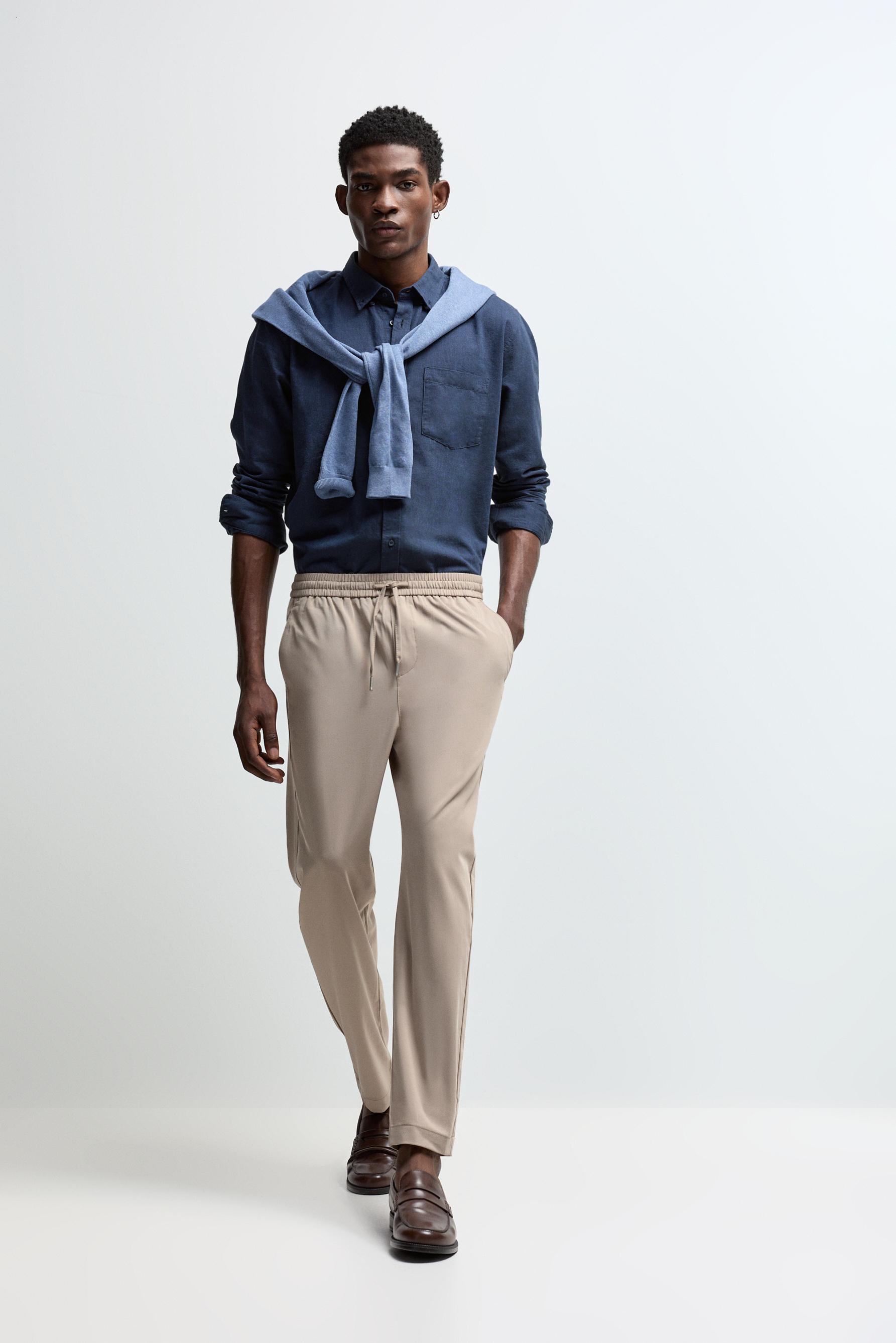 Tailored jogger trousers — SAND