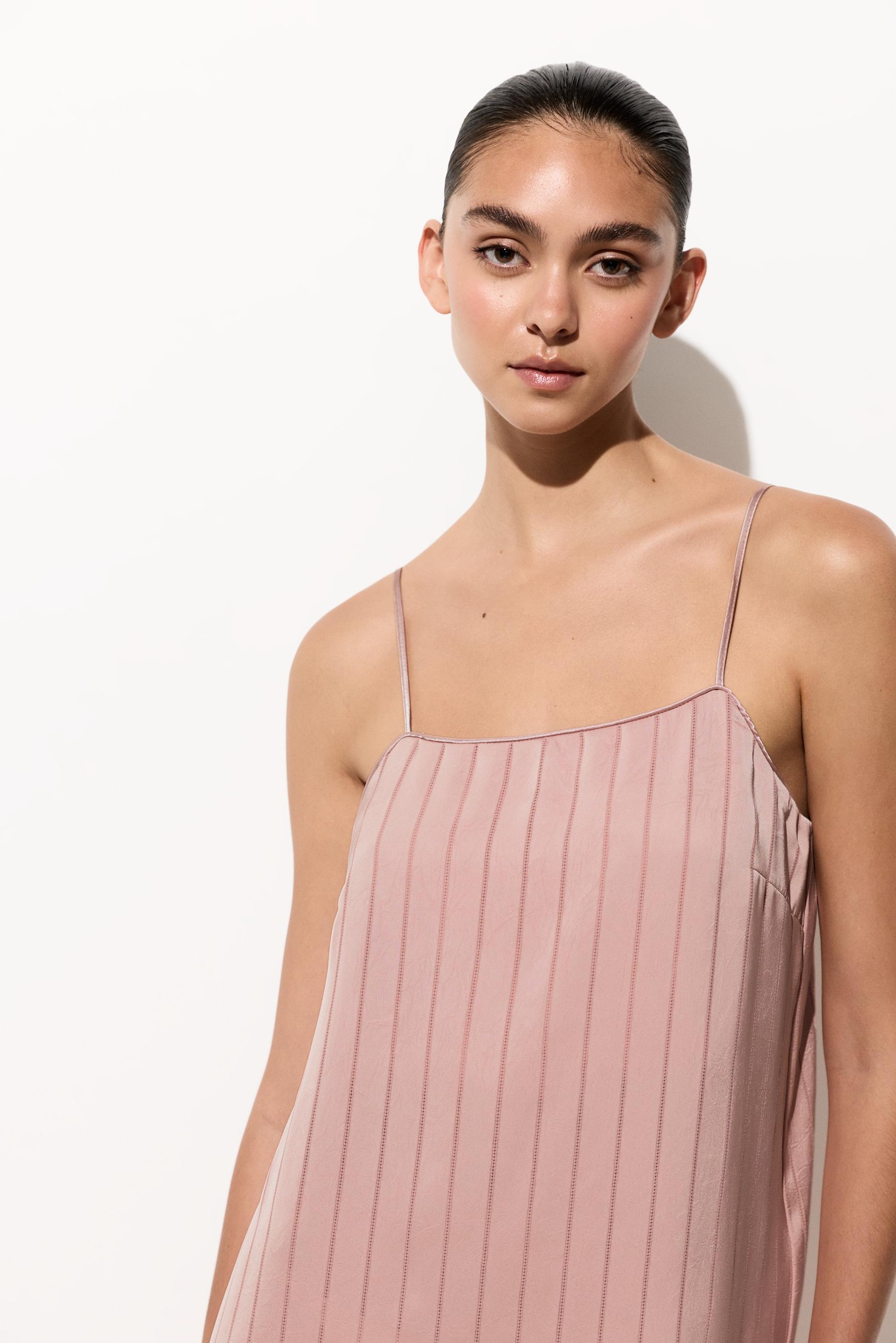 Satin camisole nightdress — PASTEL PINK