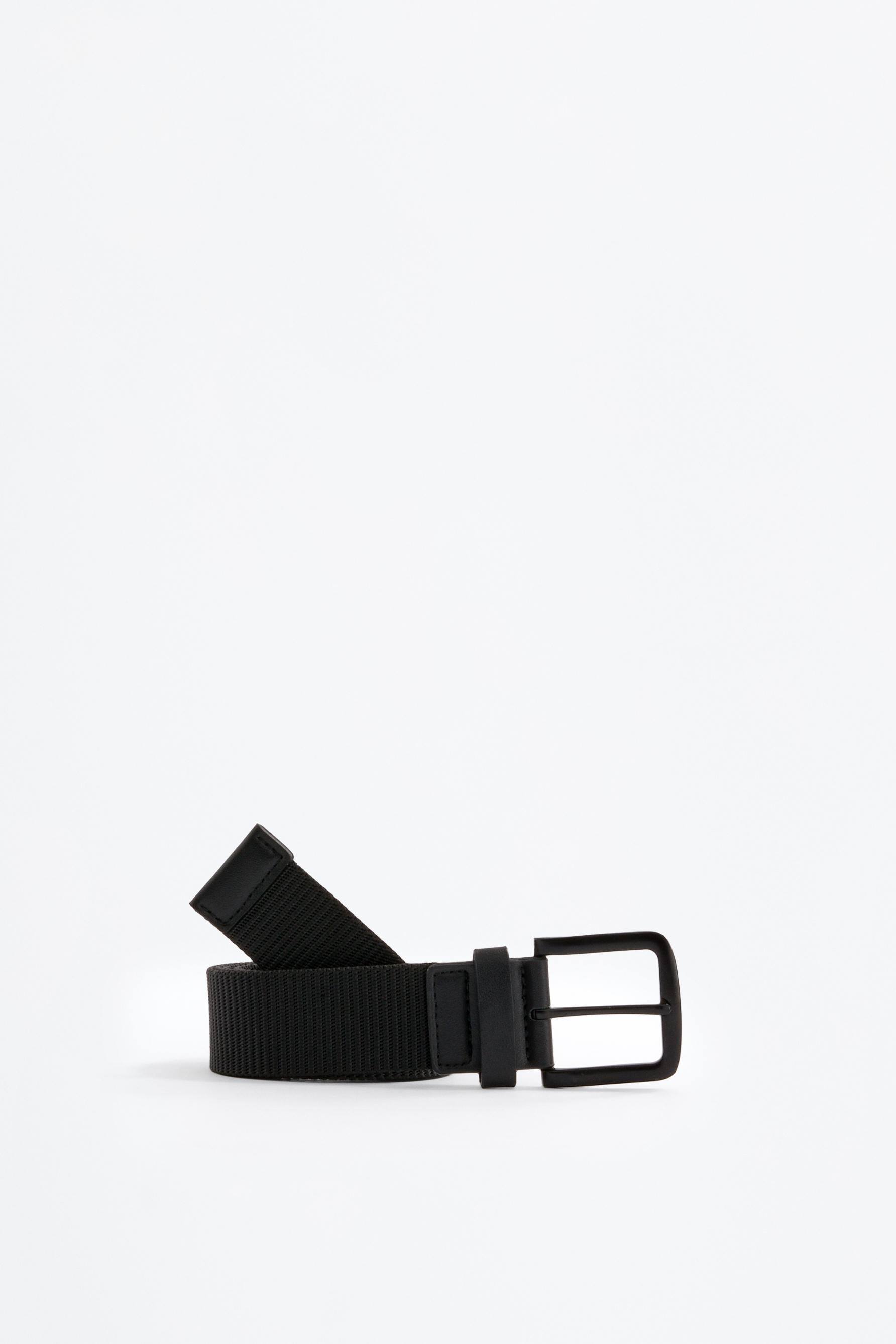 Textured belt — BLACK