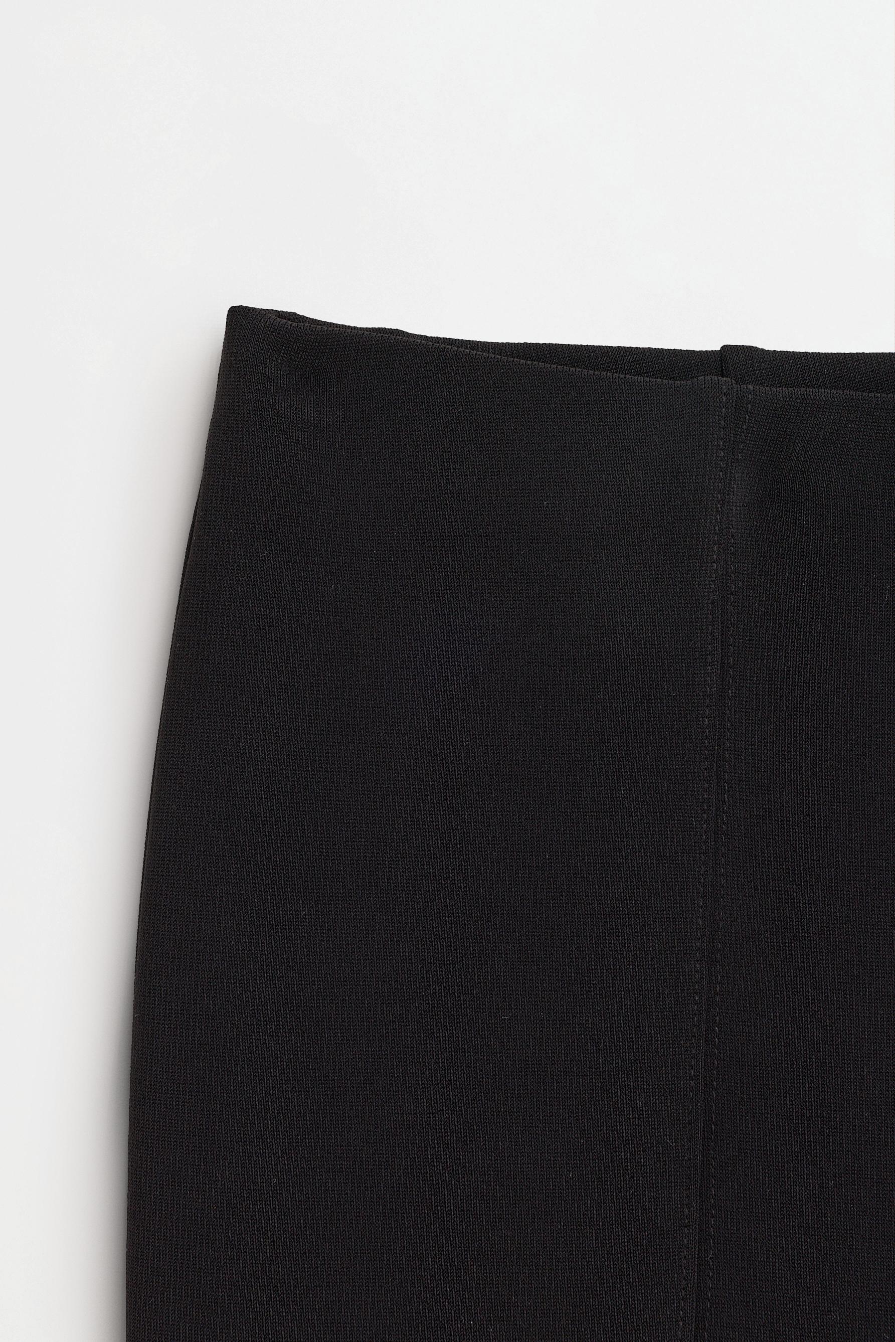 Shaping bell bottom trousers — BLACK