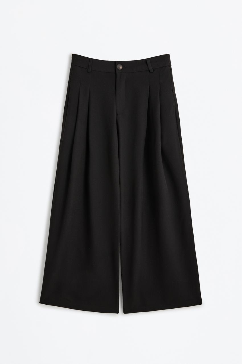 Pantalón pliegues vestir Midi Faldas ROPA Mujer Lefties