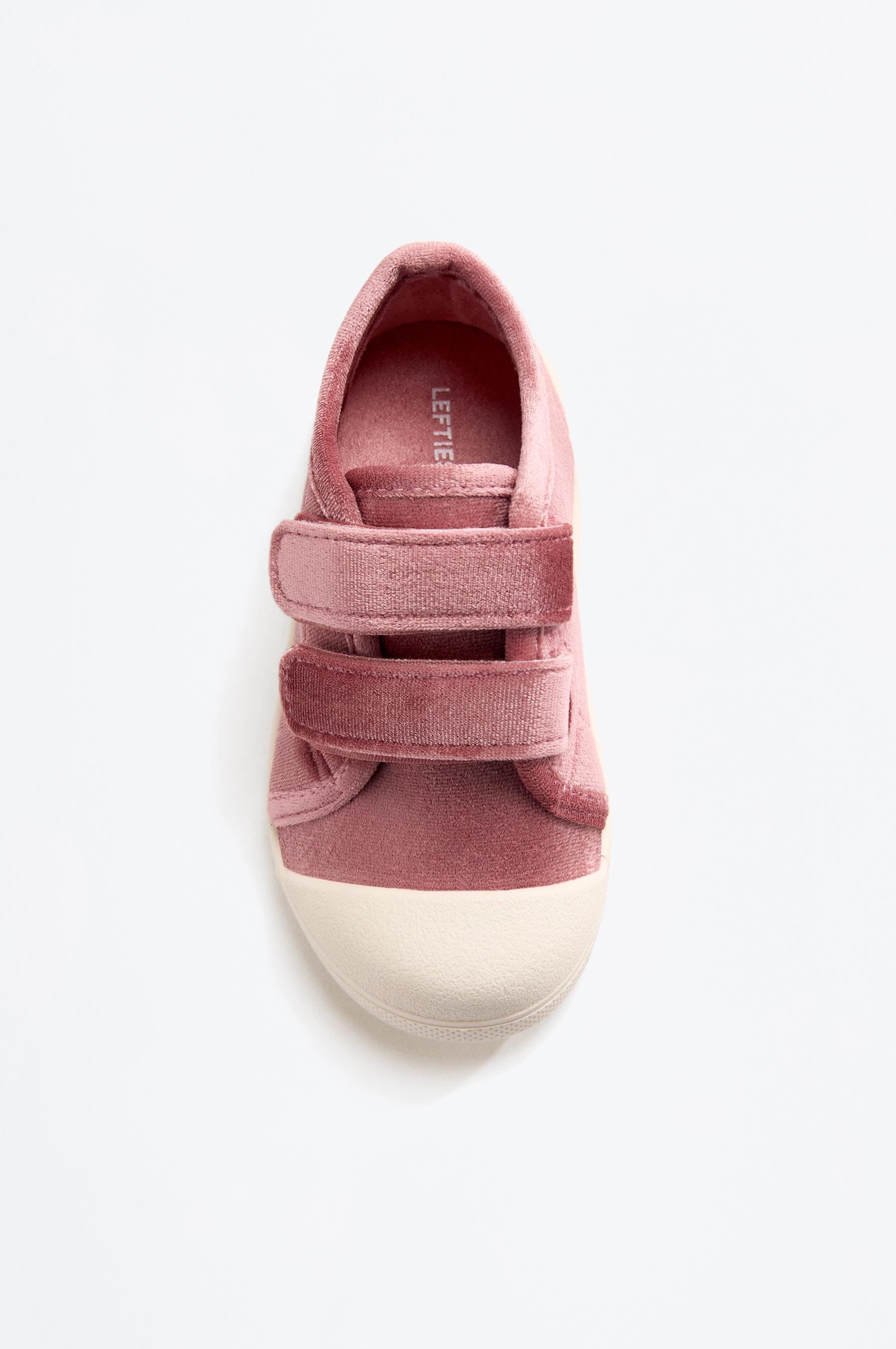 Velvet toecap slipper — PINK