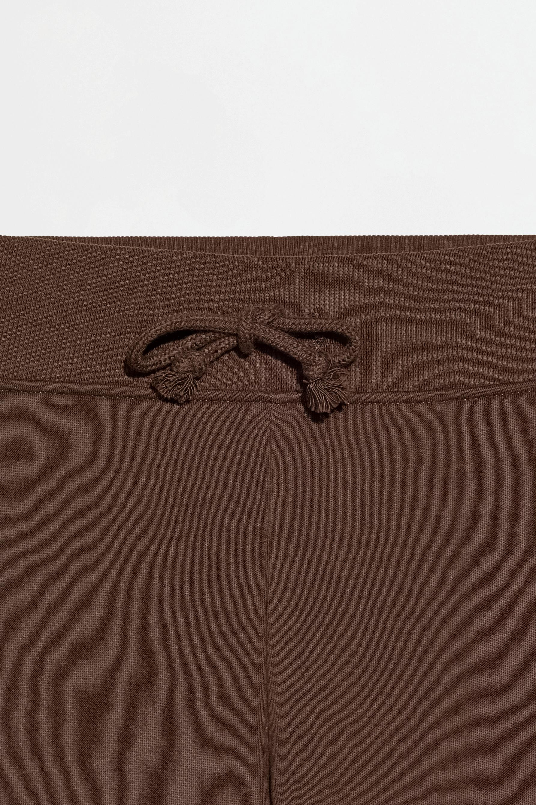 Wide-leg tracksuit trousers — CHOCOLATE