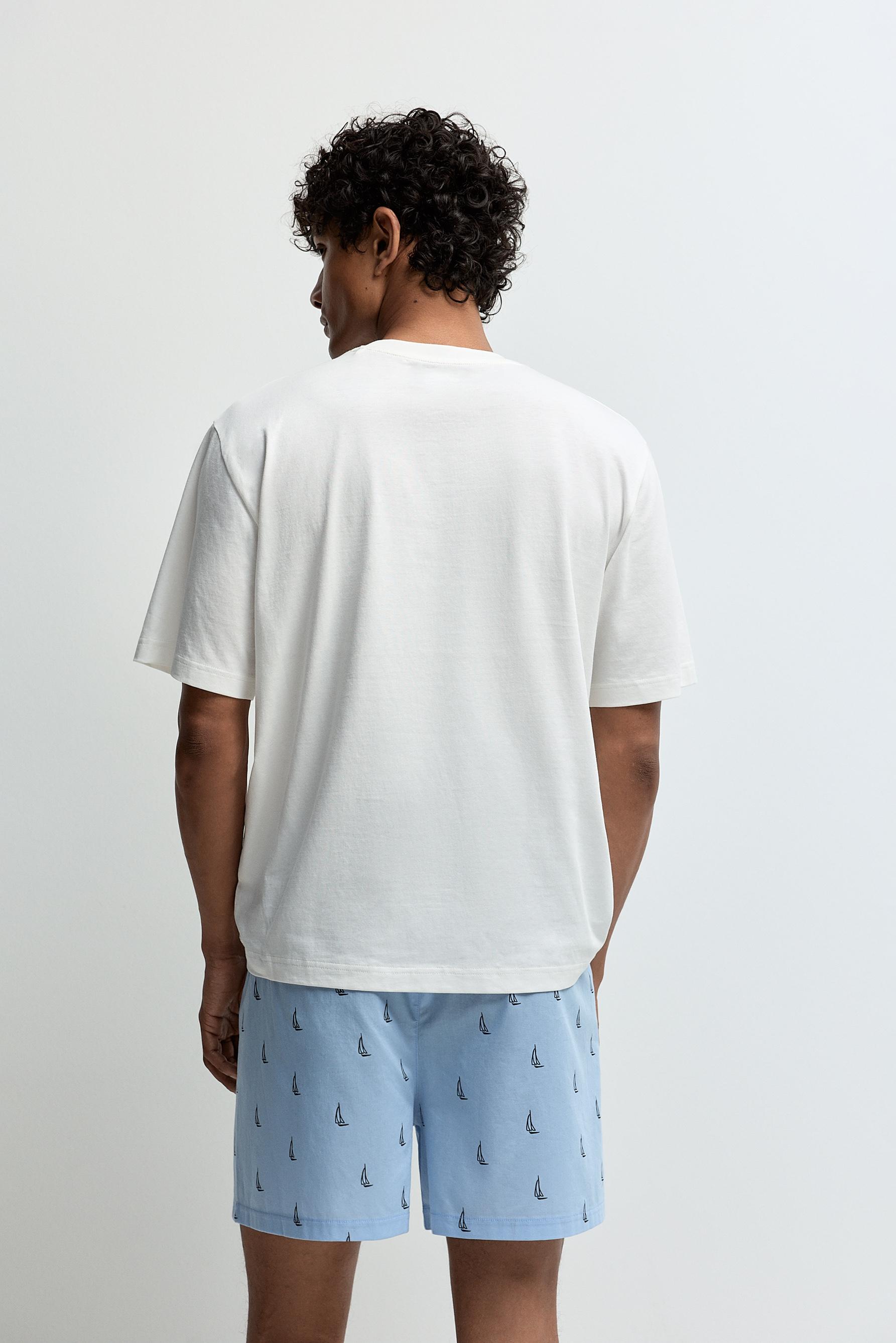 Short printed pyjamas — OFF WHITE