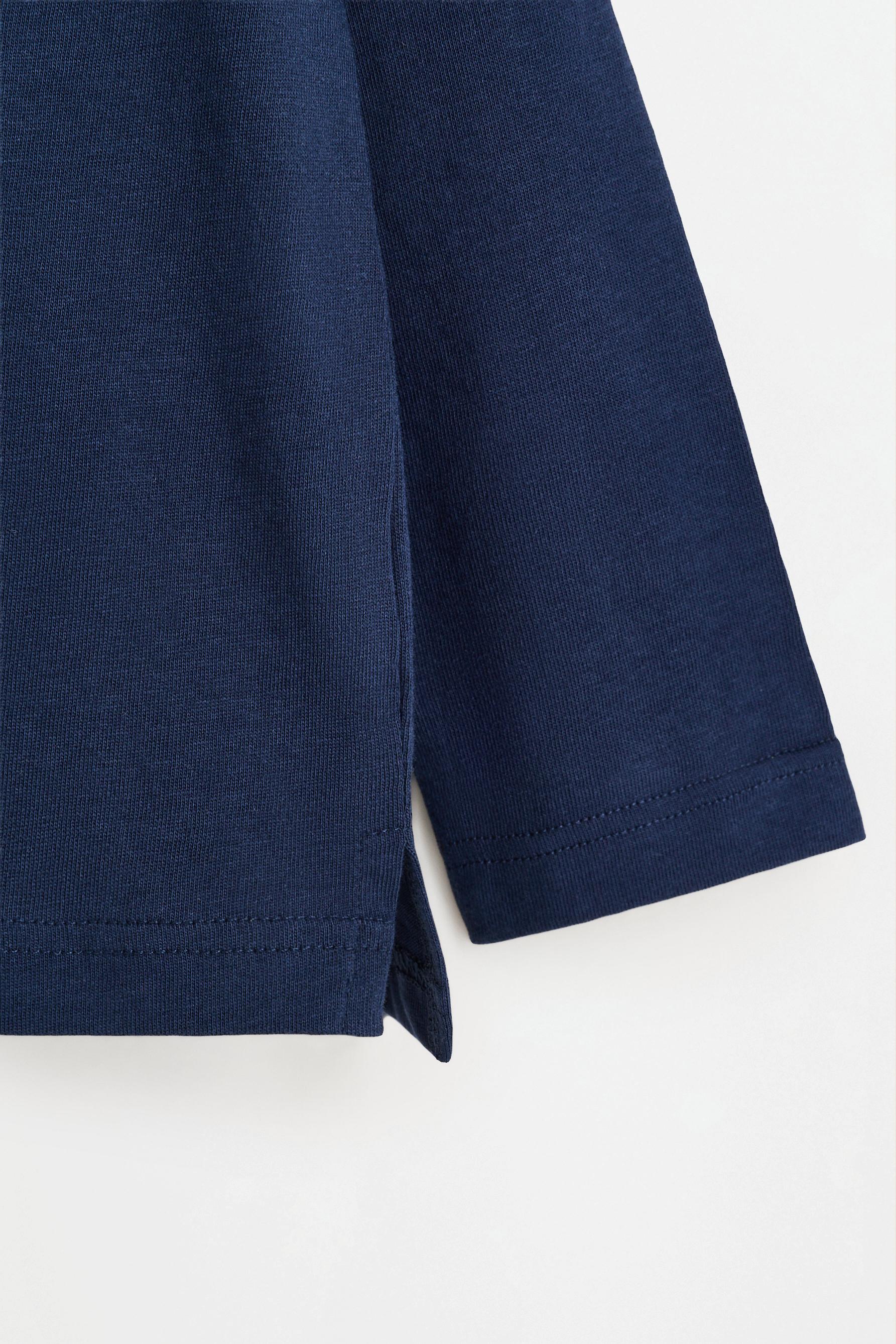 Pack of 4 plain long sleeve T-shirts — NAVY