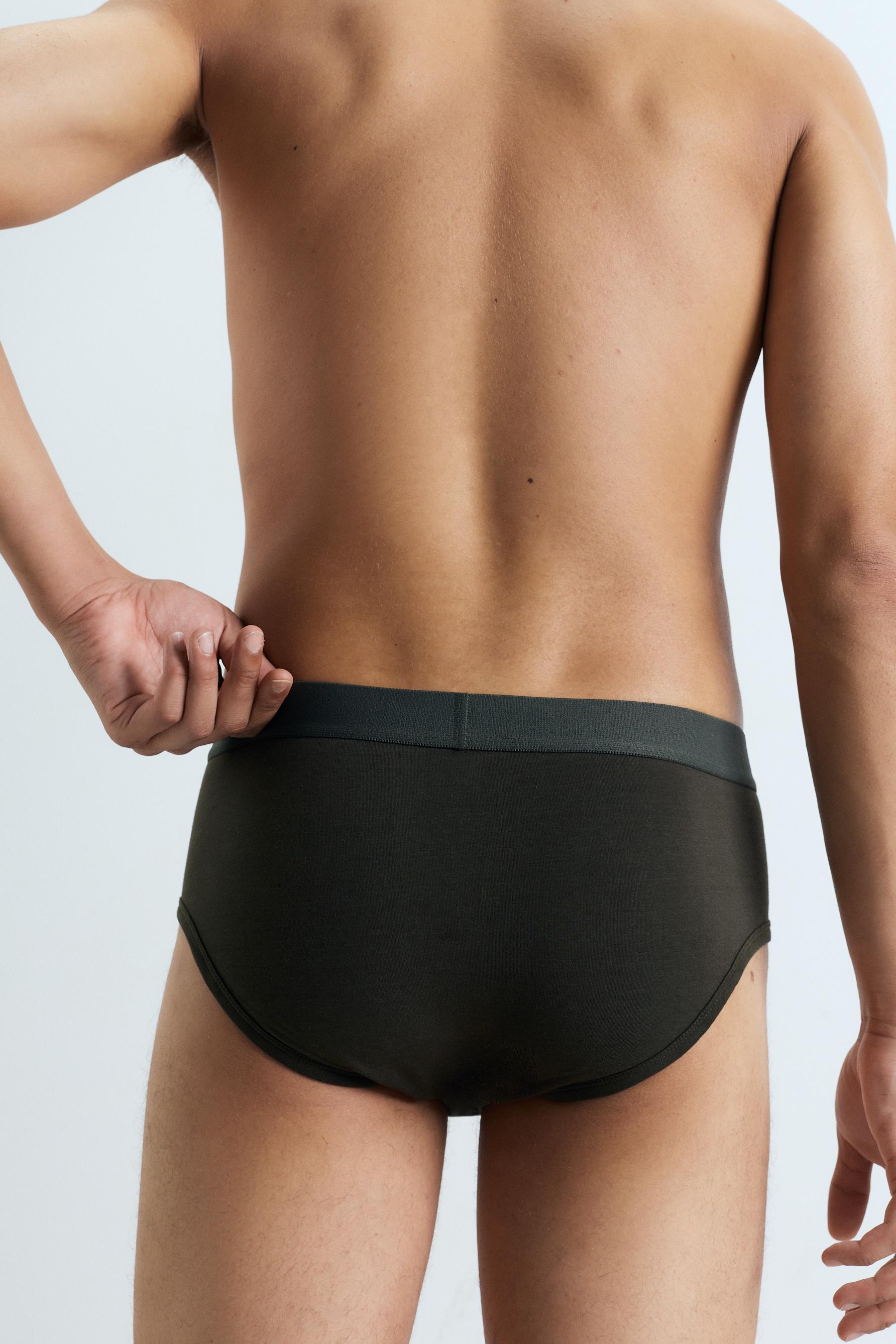 Briefs (3-Pack) — DARK KHAKI