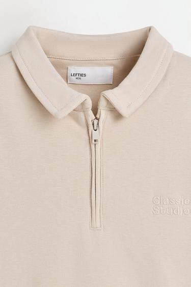Interlock polo shirt — ECRU 3