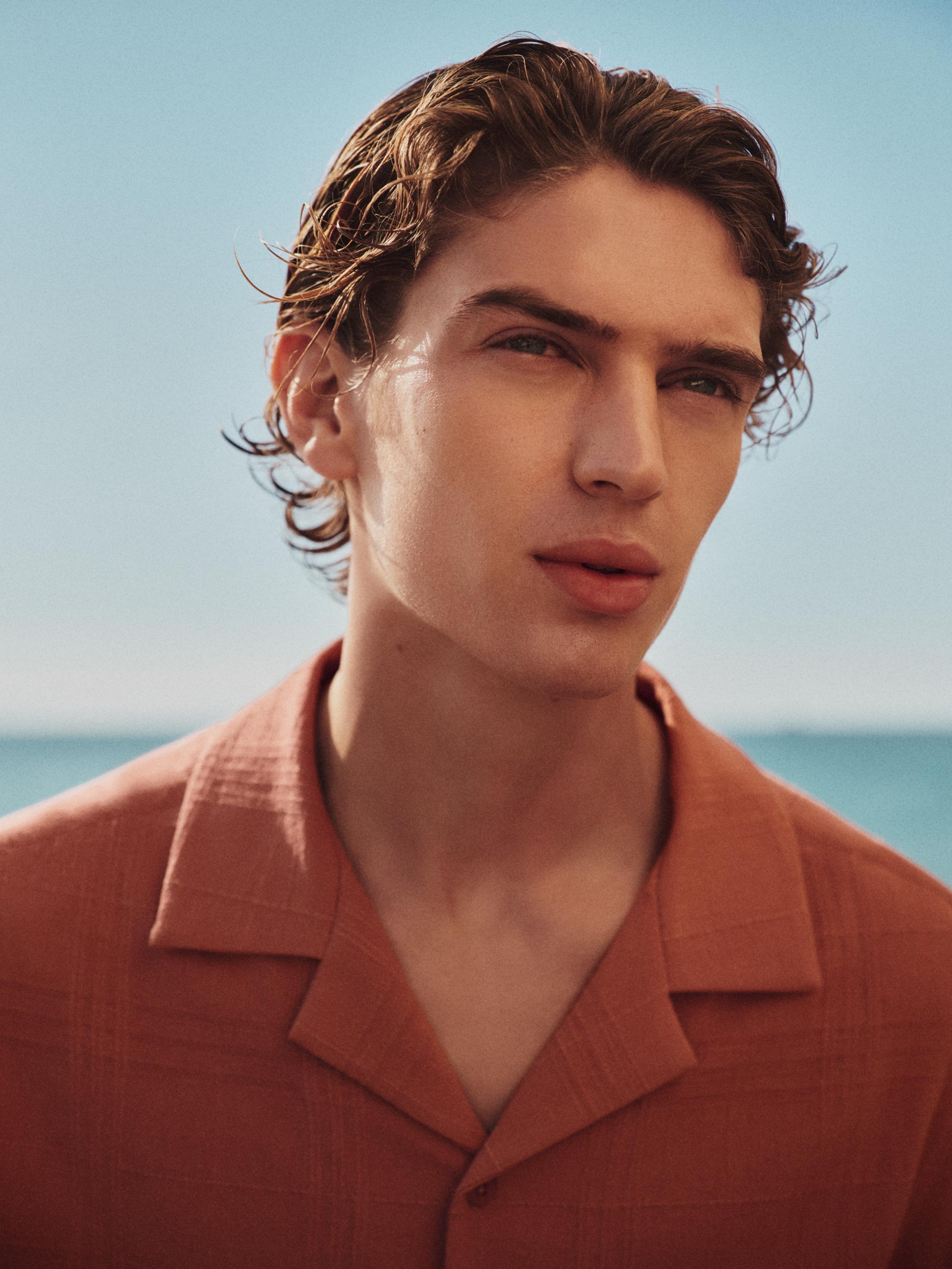 Checked short sleeve shirt — DUSTY PINK