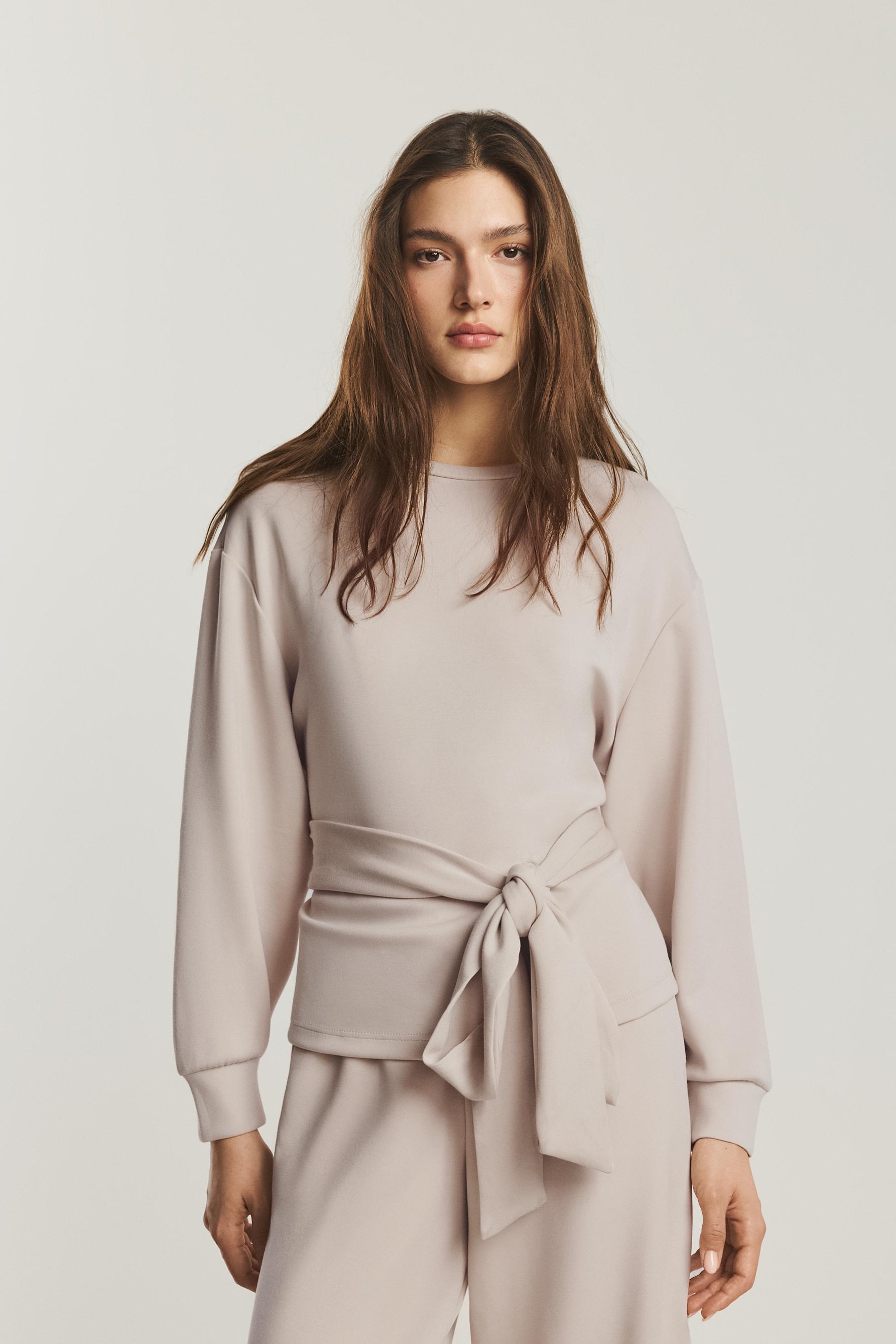 Sudadera lazada felpa fluida