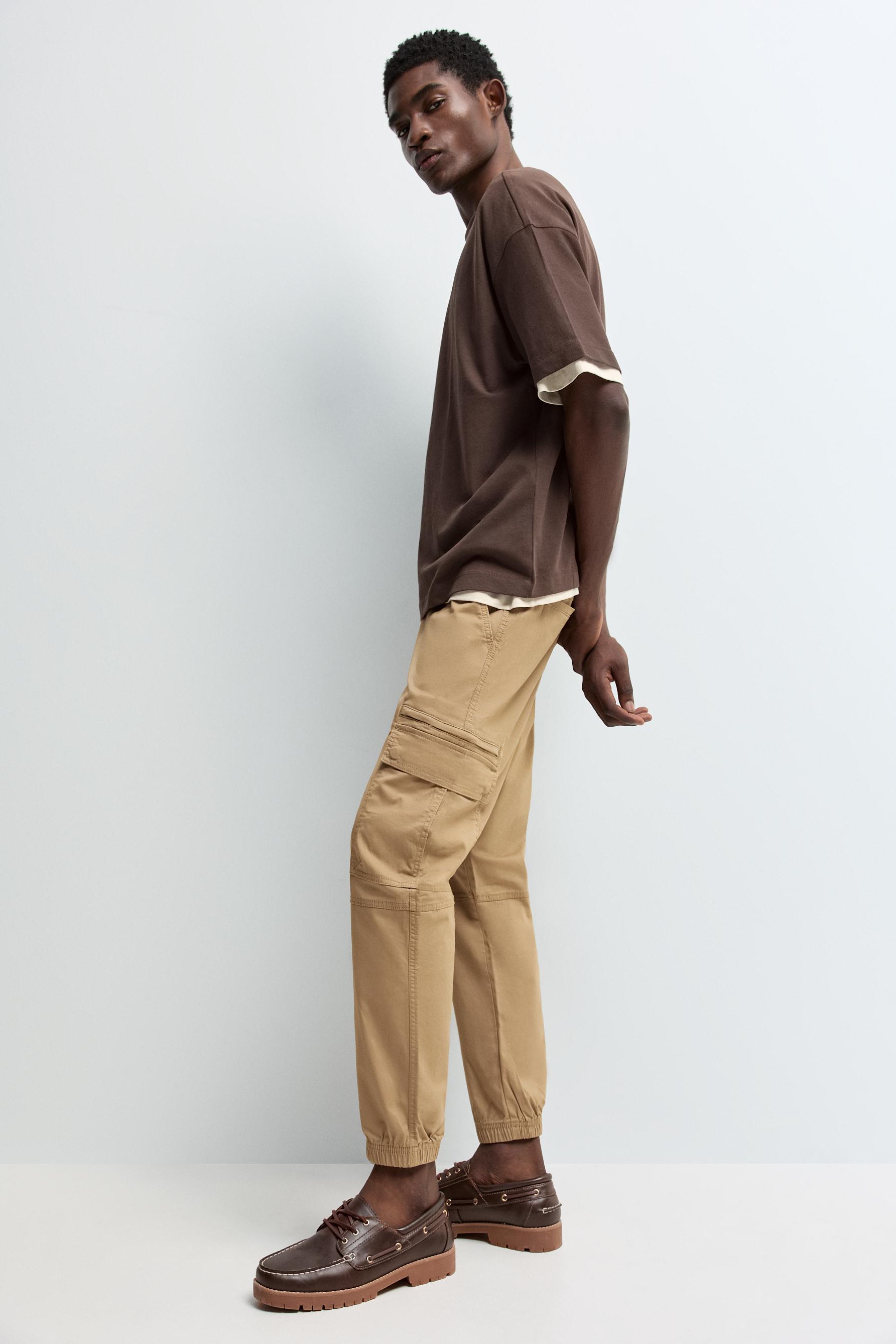 Cargo jogger trousers — DARK OCHRE