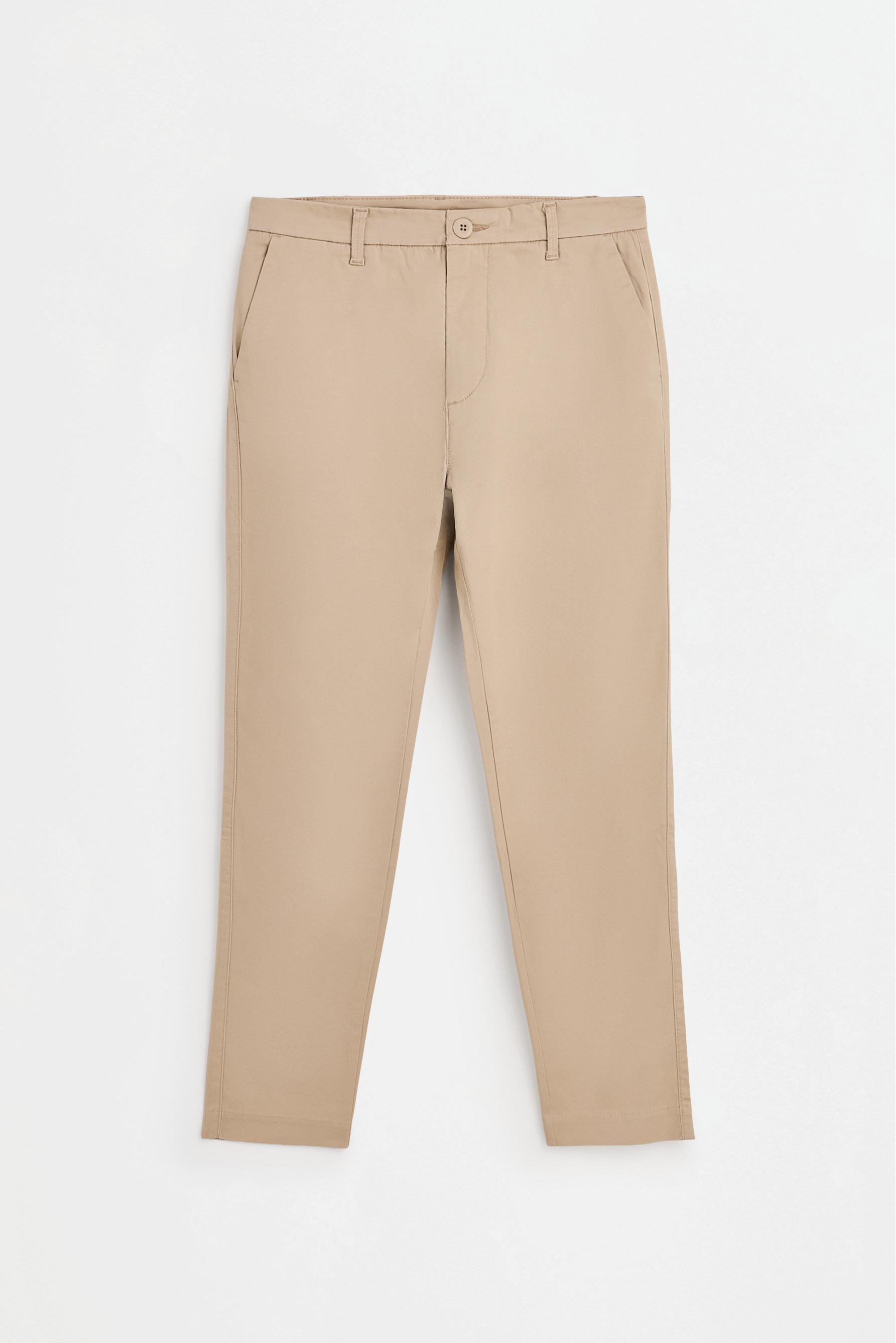 Slim fit chino trousers — BEIGE