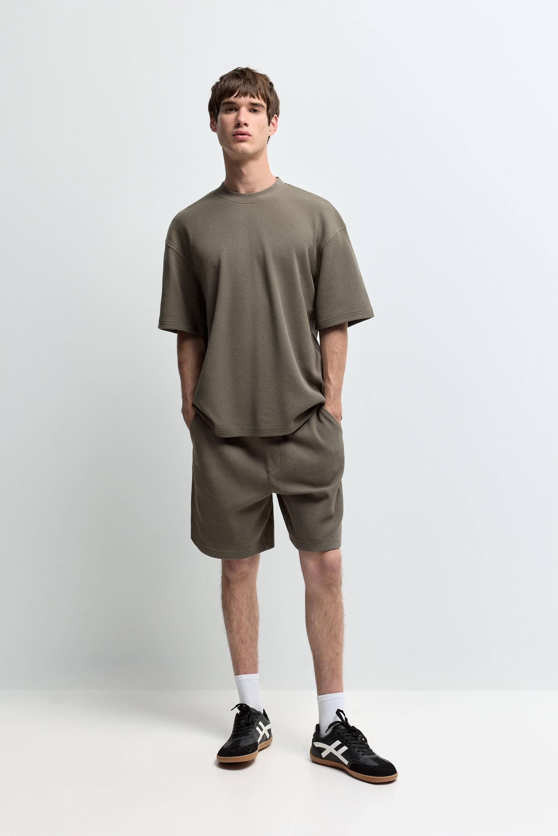 Waffle T-shirt — MEDIUM KHAKI